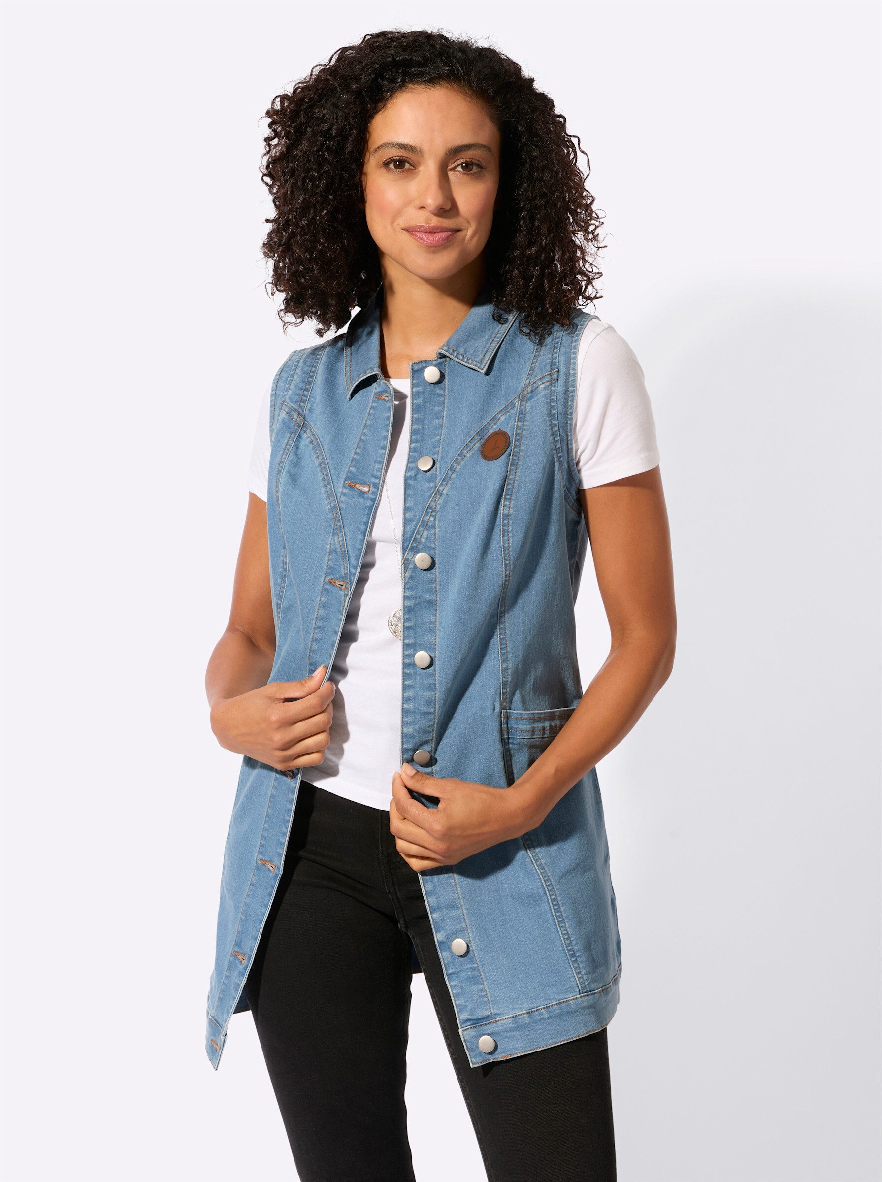 Witt Jerseyweste Jeans-Longweste