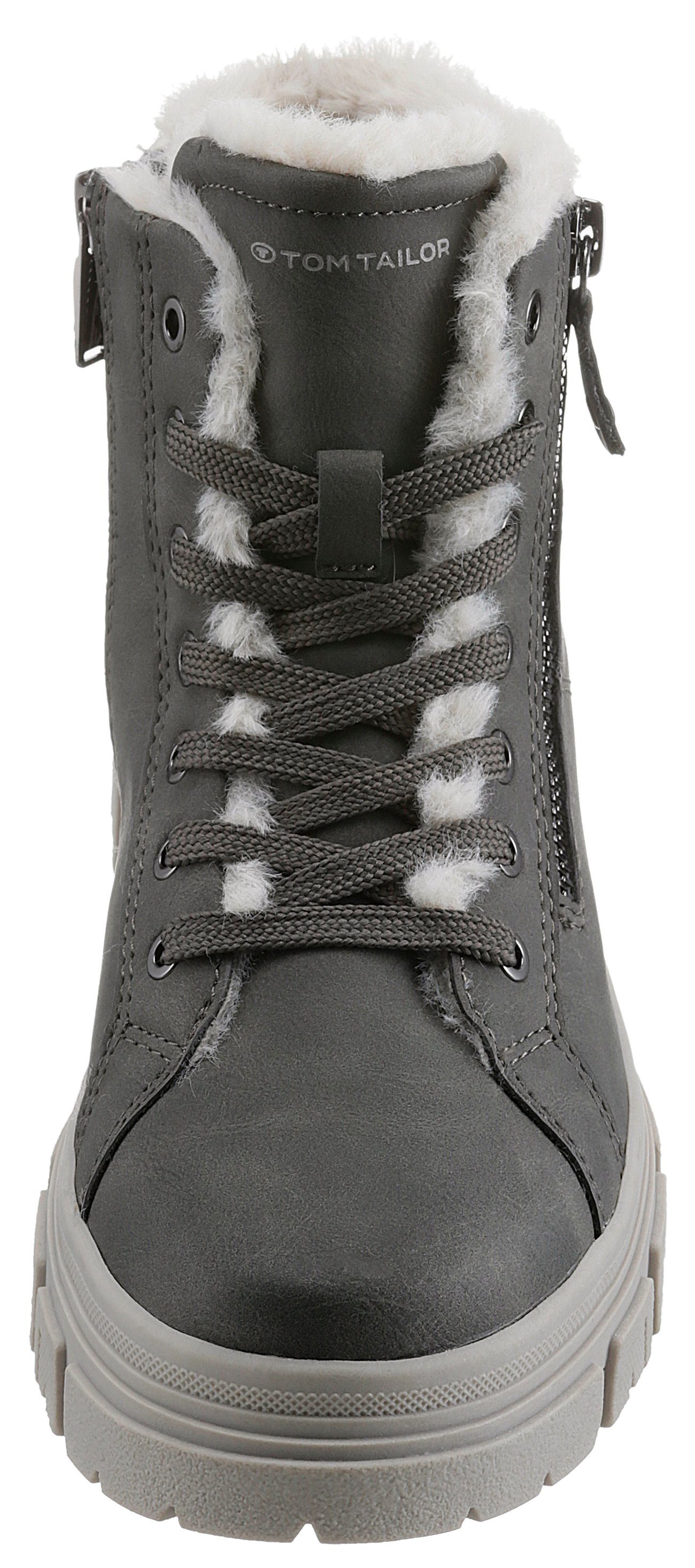 TOM TAILOR Winterboots Plateauboots, Winterboots mit Zierreißverschluss