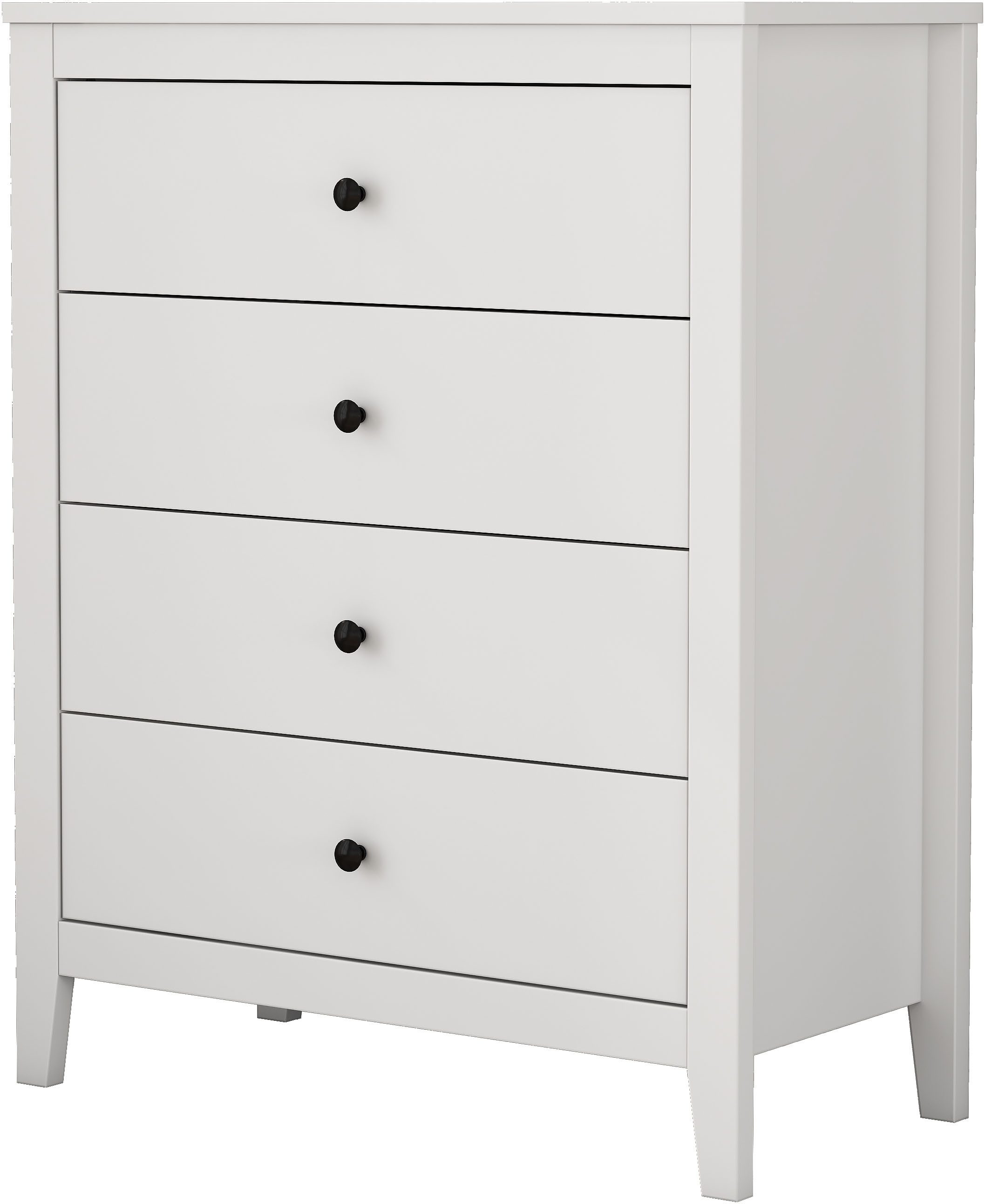 OTTO home Schubkastenkommode Borkum Sideboard Anrichte mit 6 Schubladen Landhaus weiß (hochwertige schwarze Griffe aus Metall), Kommode Schrank Wäscheschrank mi – Bild 5 von 5