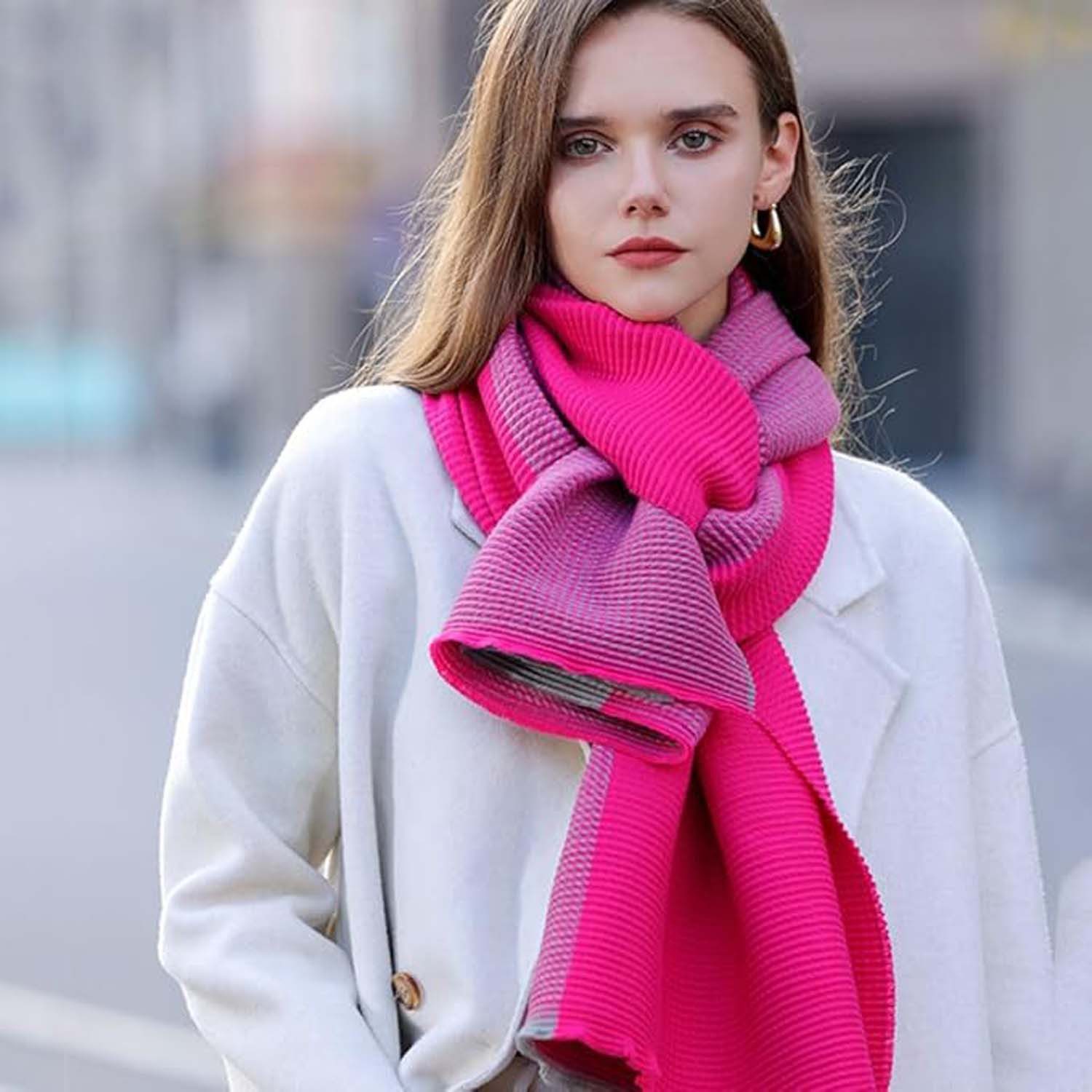 Coonoor Modeschal Damen-Kaschmir-Winterschal, langer Schal, warm