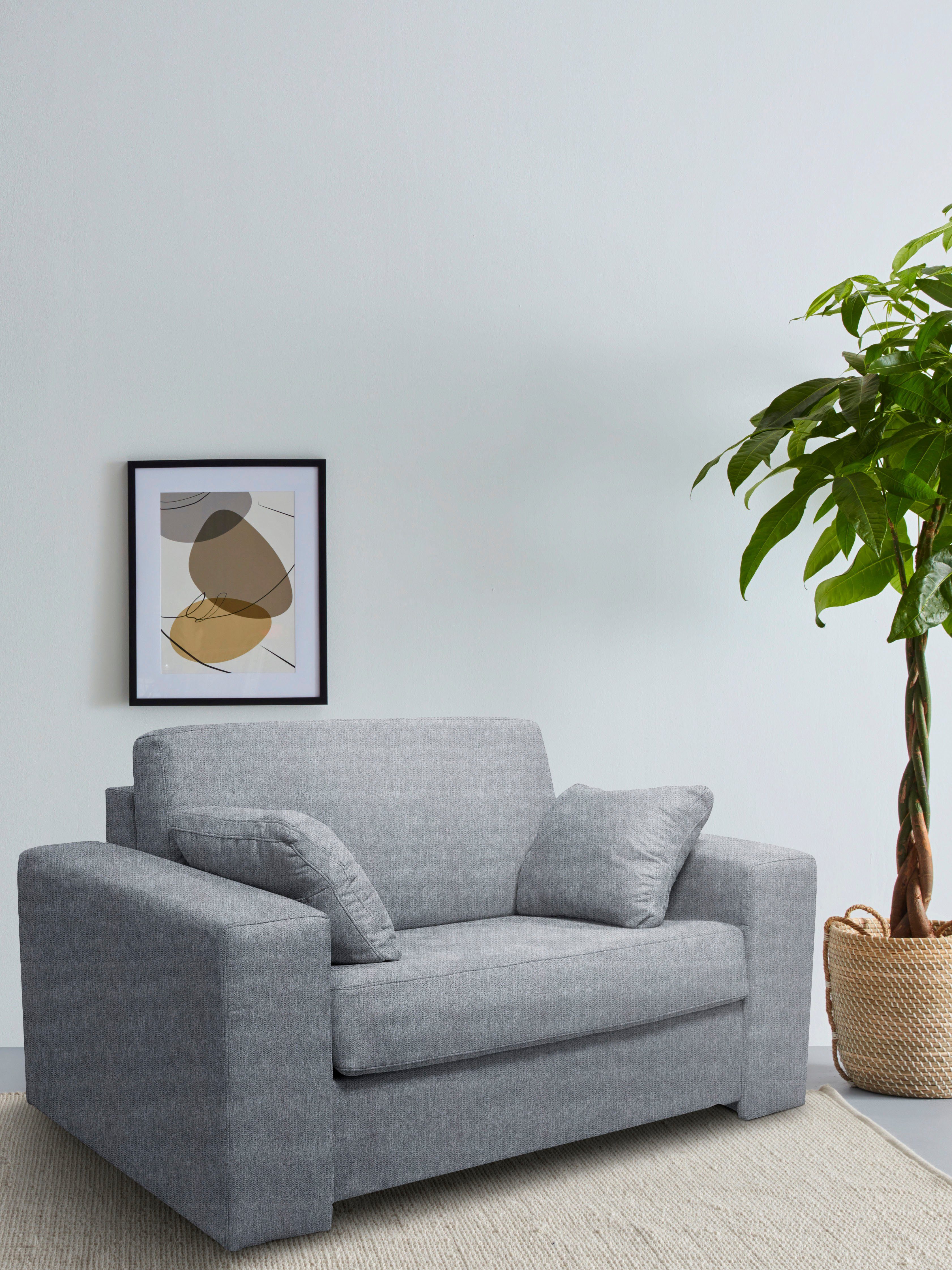 Home affaire Sessel Roma Matratzenhöhe 140cm, Dauerschlaffunktion, mit Unterfederung, Liegemaße ca 83x198 cm