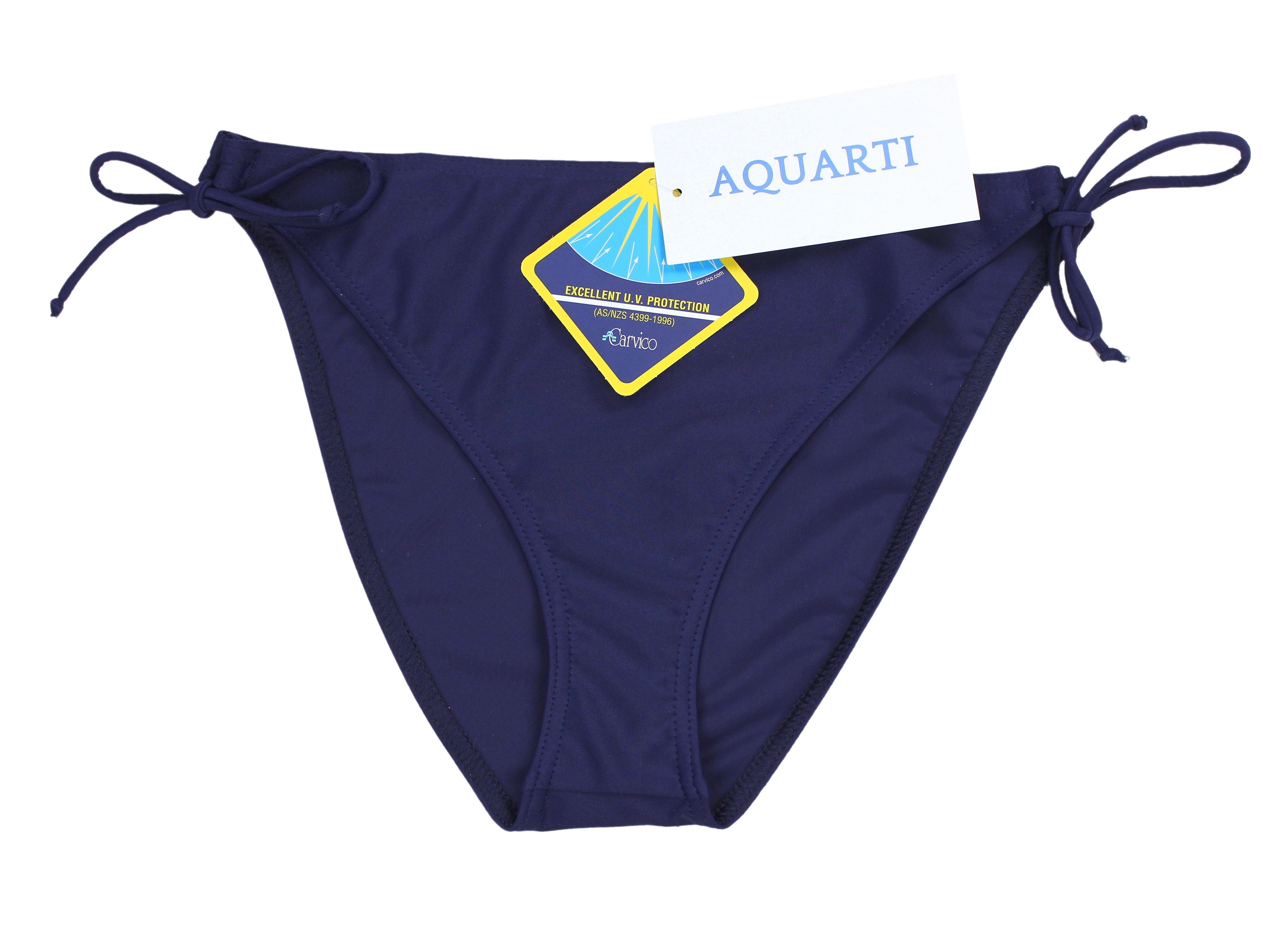 Aquarti Tanga Bikini Dames – Elastisch, UV-bestendig, Resistent tegen Zeewater en Chloor, Smaragdgroen, 42