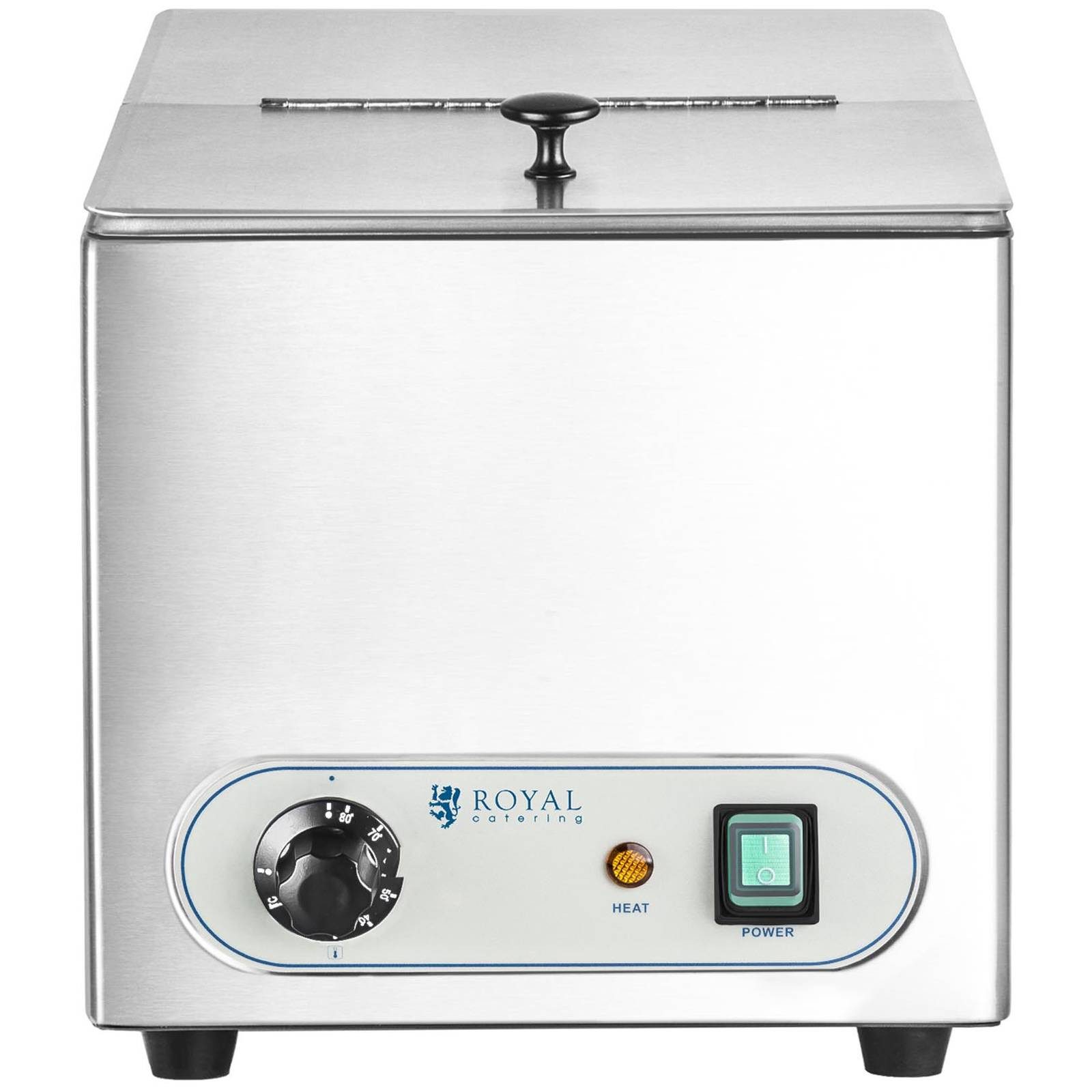 Royal Catering Hotdog-Maker Würstchenwärmer 10 L Bockwurstwärmer Wurstkocher Hot Dog Wärmer Gastro, 1000 W