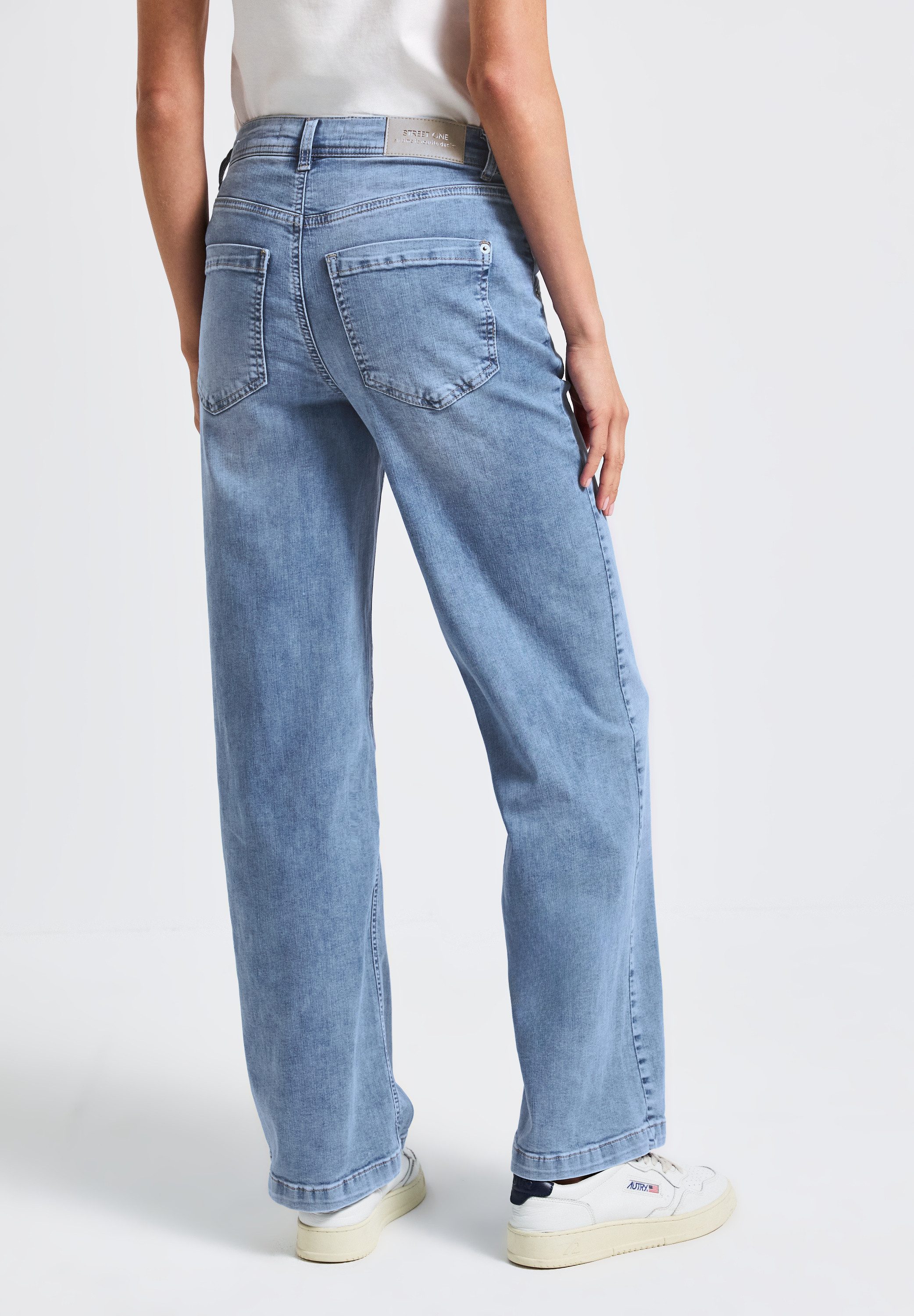 STREET ONE Loose-fit-Jeans High Waist günstig online kaufen