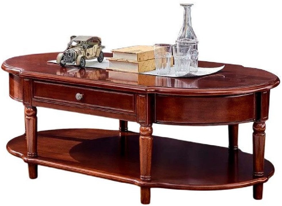 Xlmoebel Couchtisch Brauner Sofatisch aus Holz mit Schublade und modernem Design (1-St., Couchtisch), Hergestellt in Europa