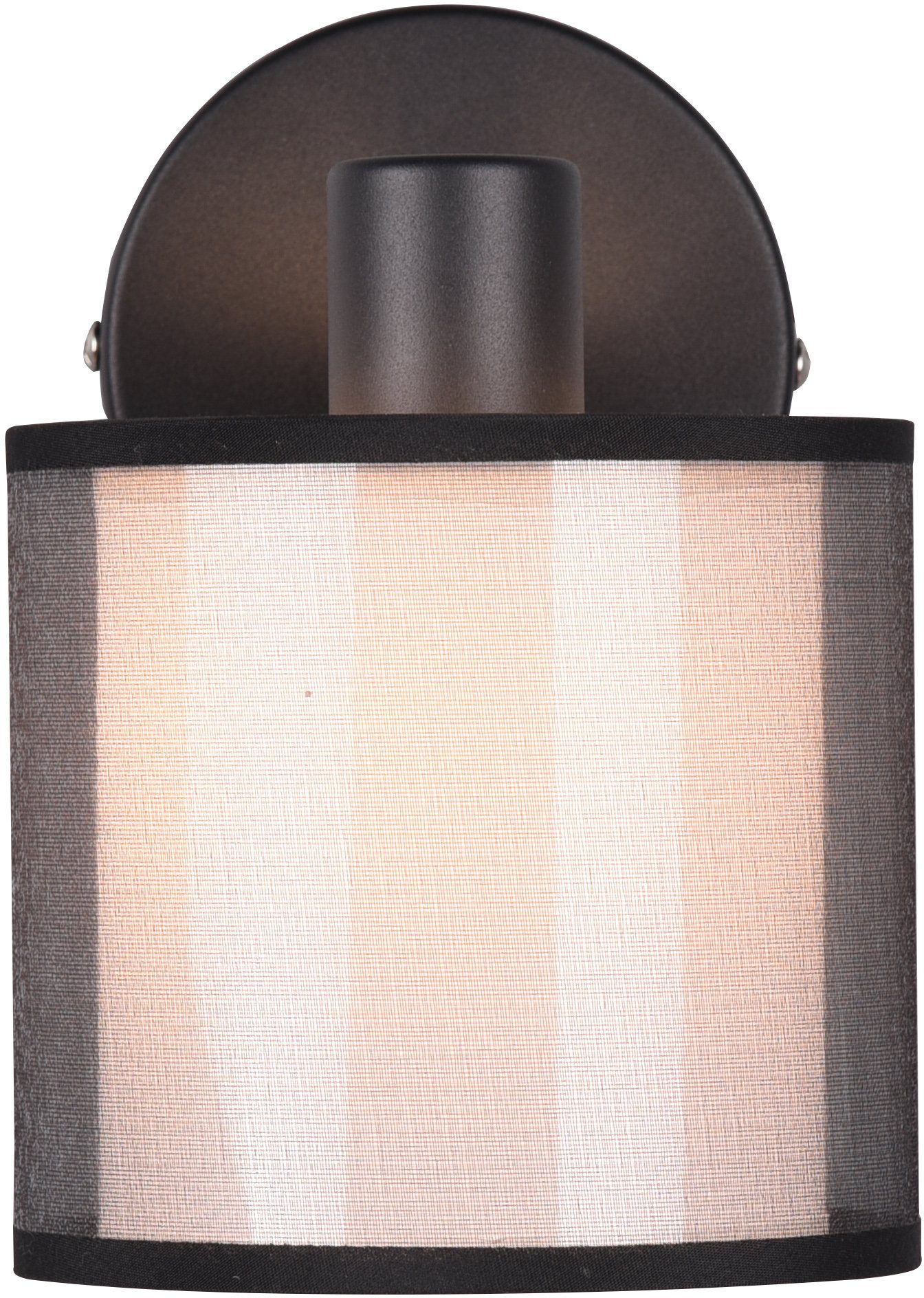Places of Style Deckenstrahler Liotta, Textil, transparenter wechselbar, mit 1-flammig Organza-Schirm Leuchtmittel Spot Doppelschirm