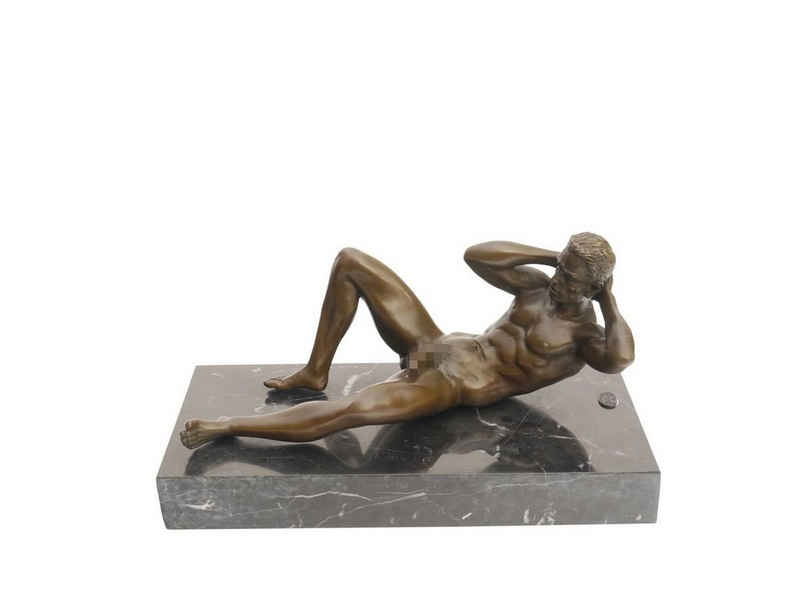 AFG Dekoobjekt Dekorative Erotik: Erotische Männerakt Bronze-Skulptur