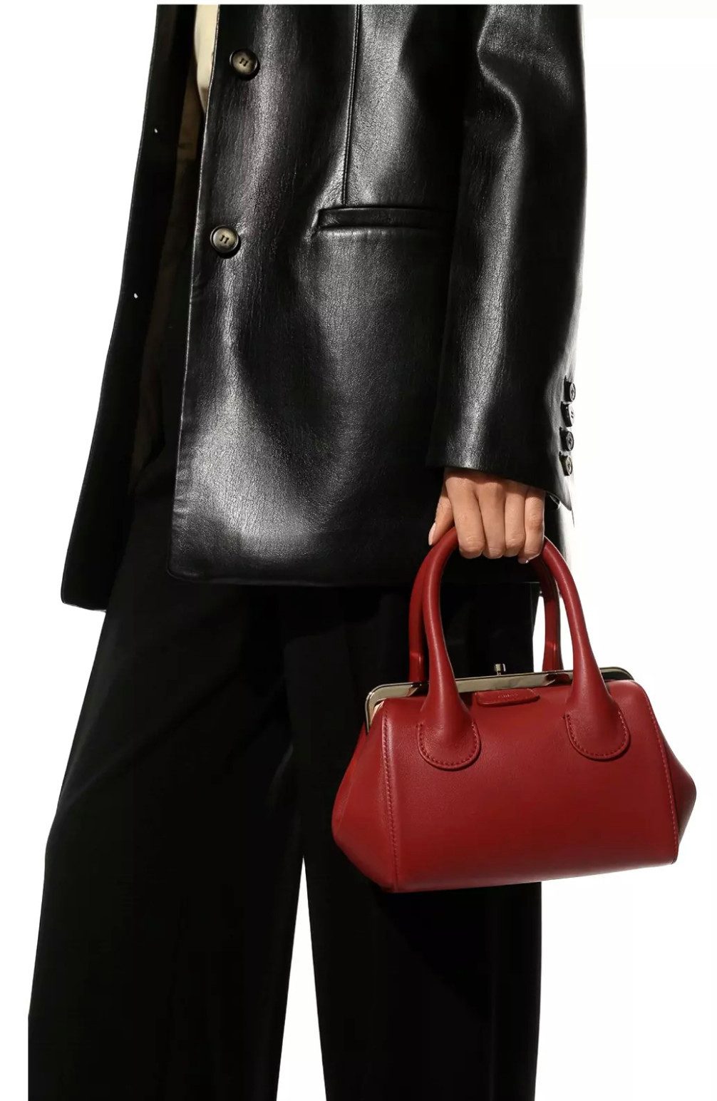 Chloé Umhängetasche Joyce Frame Schultertasche Crossbody Handtasche Tasche, Abnehmbarer und verstellbarer Schulterriemen für vielseitiges Tragen