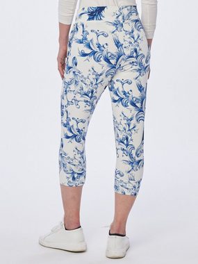 MONACO blue WEEKEND Jogger Pants Sweathose figurumspielend mit Renaissancedruck