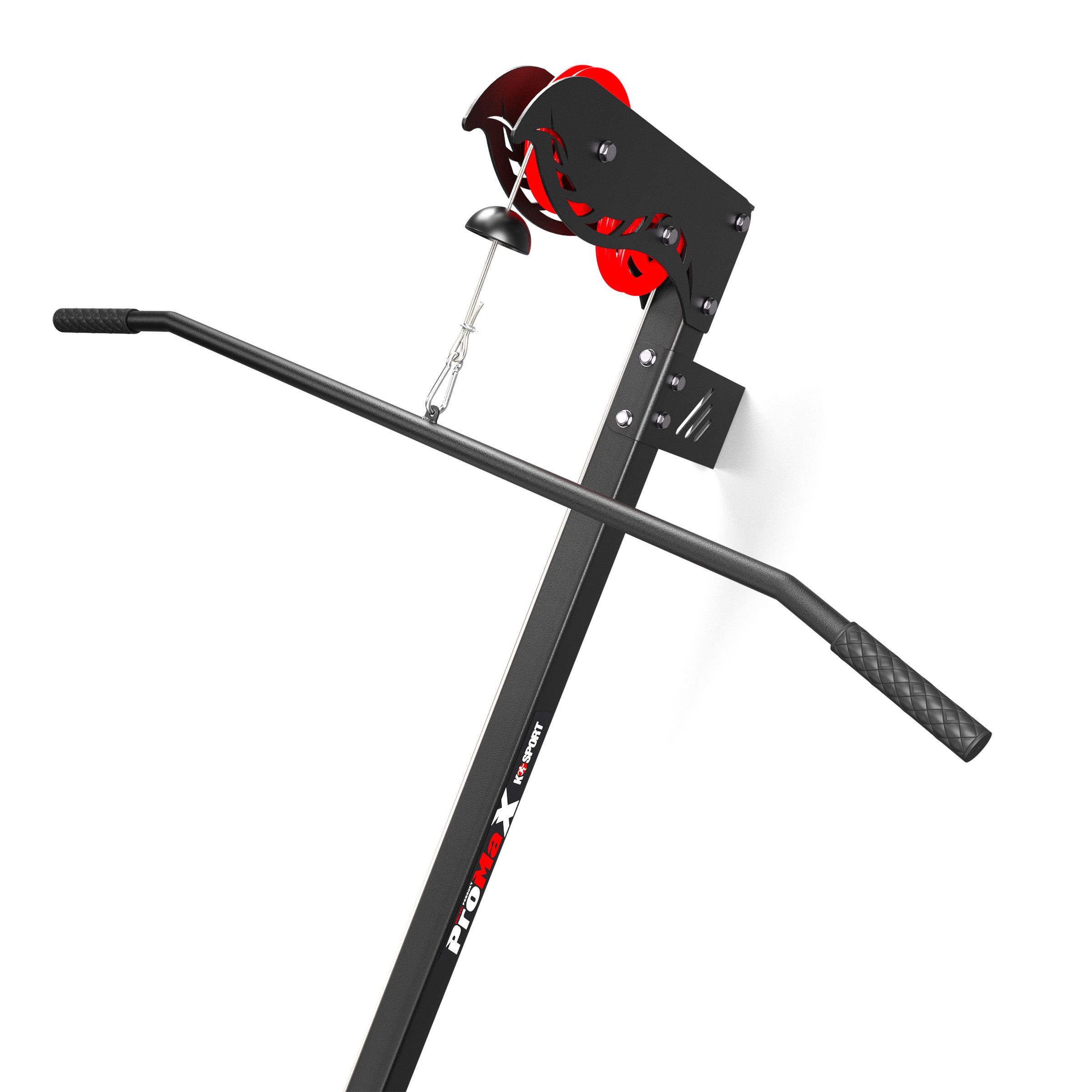 K-SPORT Kraftstation Oberer & unterer Kabelzug zur Wandmontage, (Fitness-Seilzug für effektiven Muskelaufbau, Kabelzugstation zum Trainieren Aller Muskeln), Made in EU!