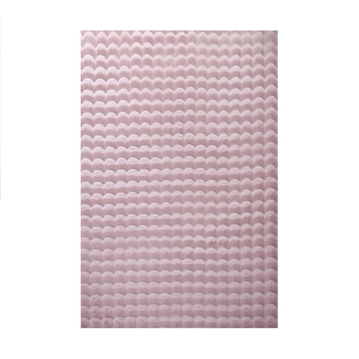 SchönesWohnen24 Hochflor-Teppich Hochflor Teppich AMBIANCE Rosa