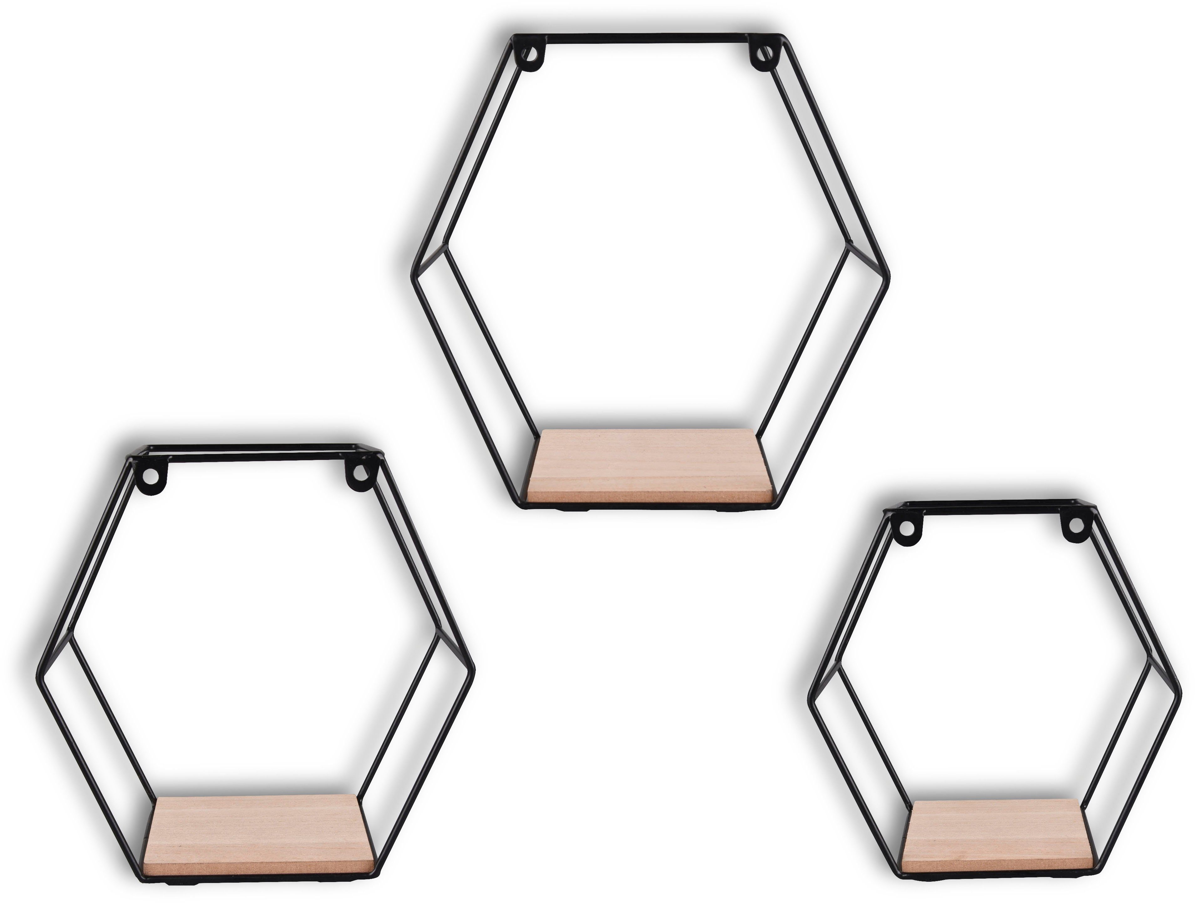 MIRRORS AND MORE Ablageregal CHIARA, Set 3-tlg., Wandregalset günstig online kaufen