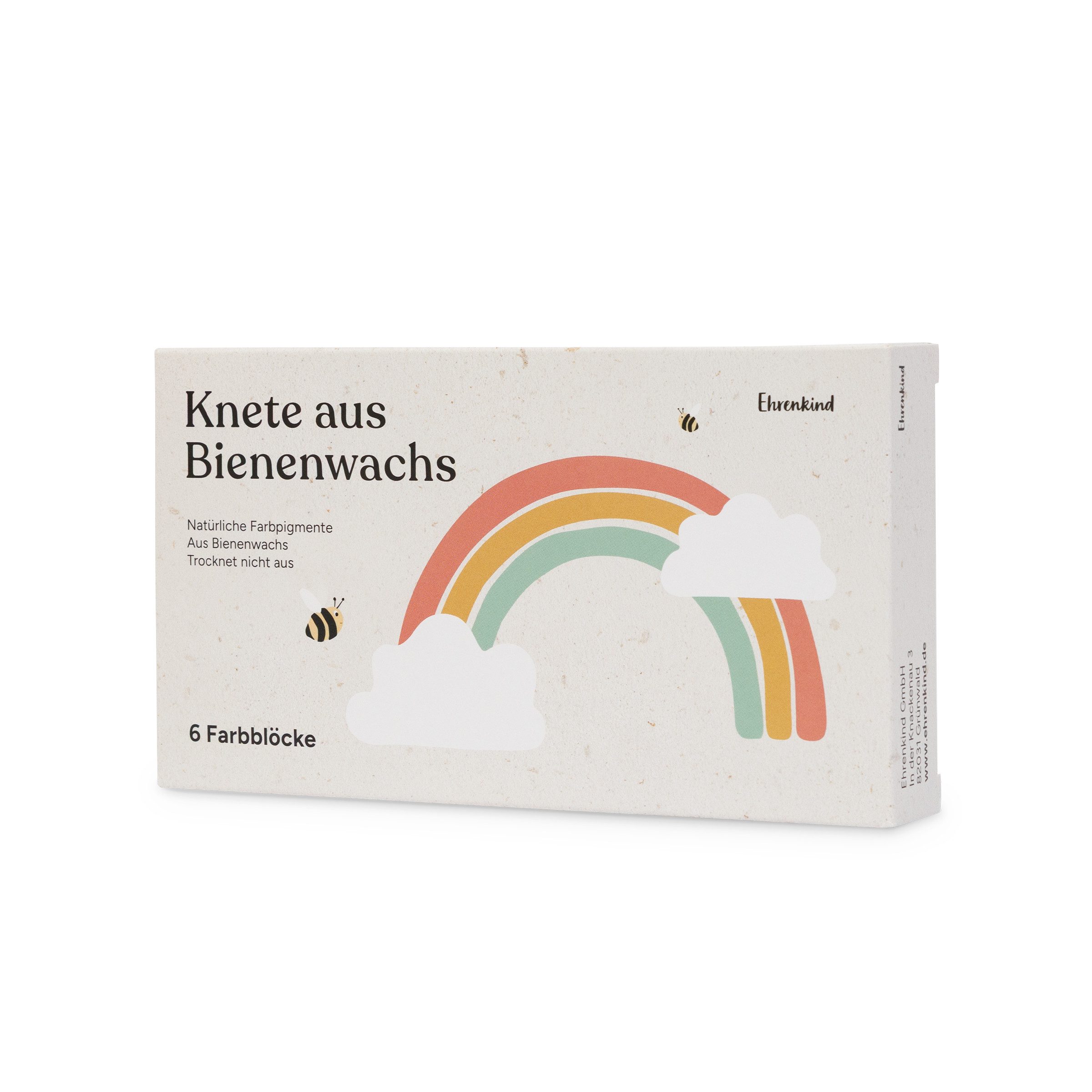 Ehrenkind Knete aus Bienenwachs, Trocknet Nicht aus, Unbedenklich (Kleine Geschenke für Kindergeburstag, 1-tlg., Knete ab 3 Jahre), 100% natürliche Inhaltsstoffe