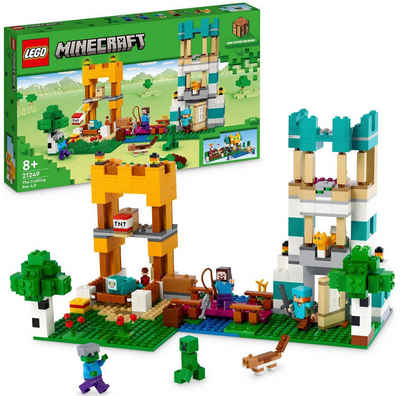 LEGO® Konstruktionsspielsteine Die Crafting-Box 4.0 (21249), LEGO® Minecraft, (605 St), Made in Europe