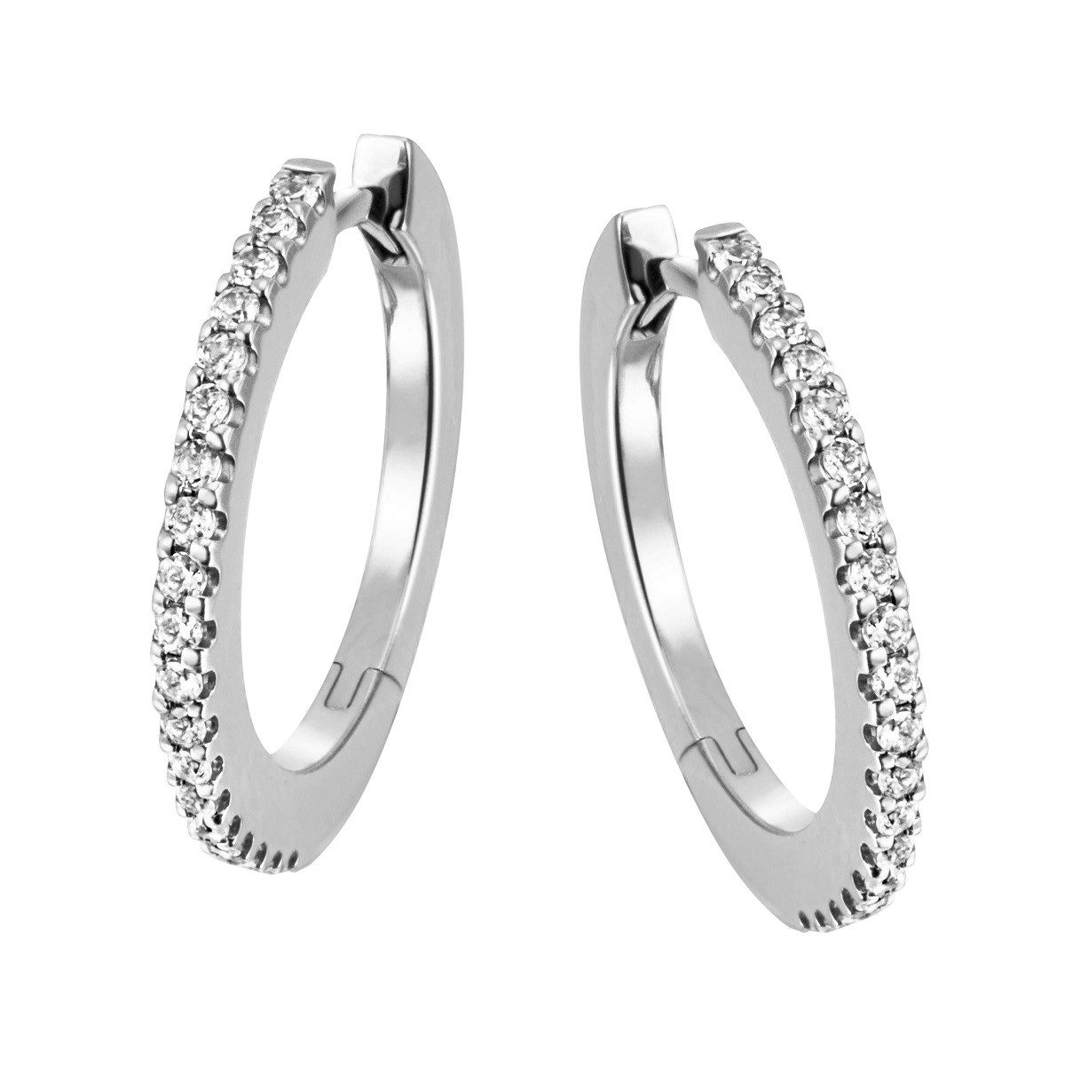 Reflexion Diamonds Klappcreolen aus 585/750er Weiß- oder Gelbgold, 0,26ct B günstig online kaufen