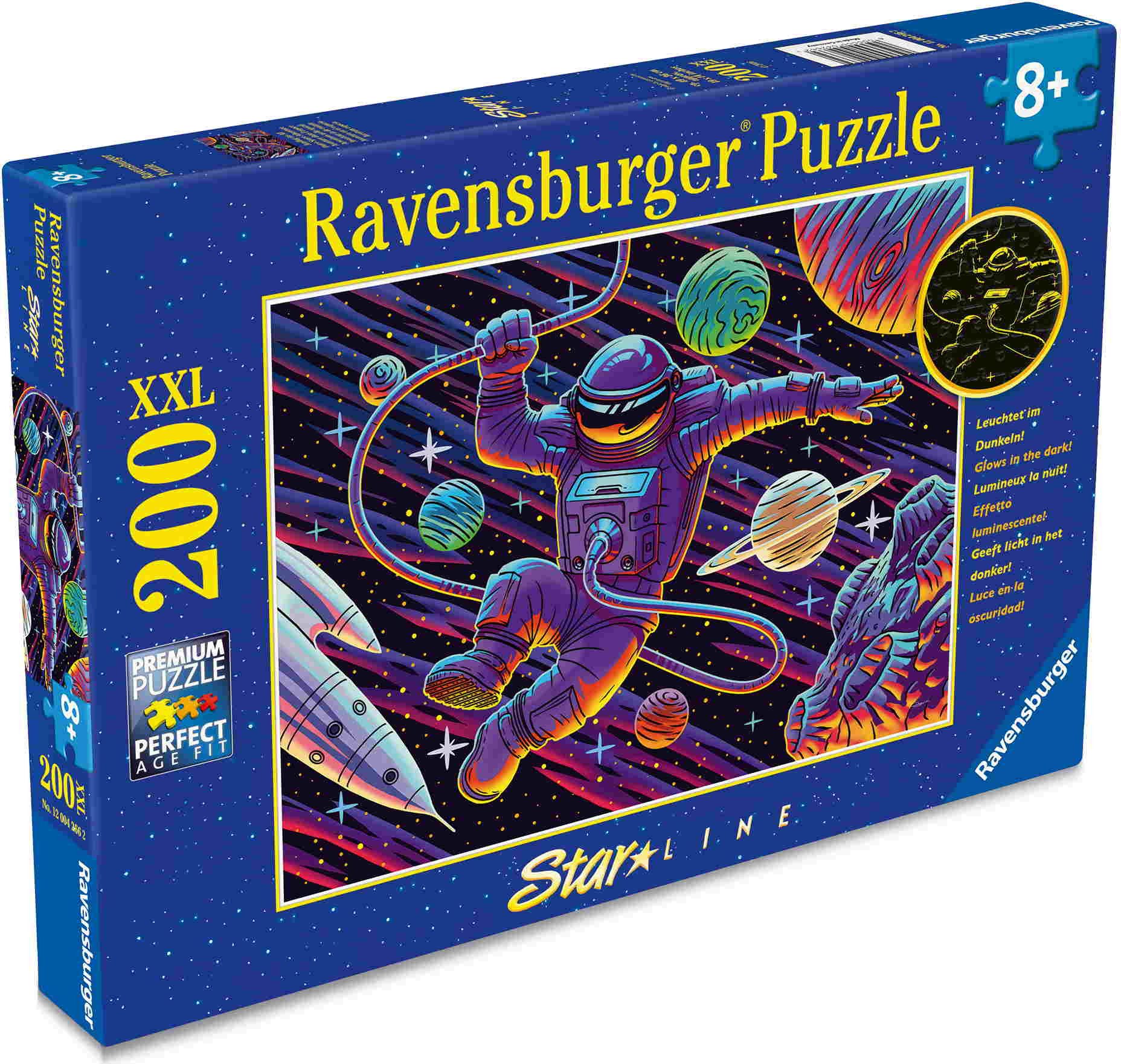 Ravensburger Puzzle 200 Teile Kinder Puzzle XXL Ausflug ins All 12004266, Puzzleteile