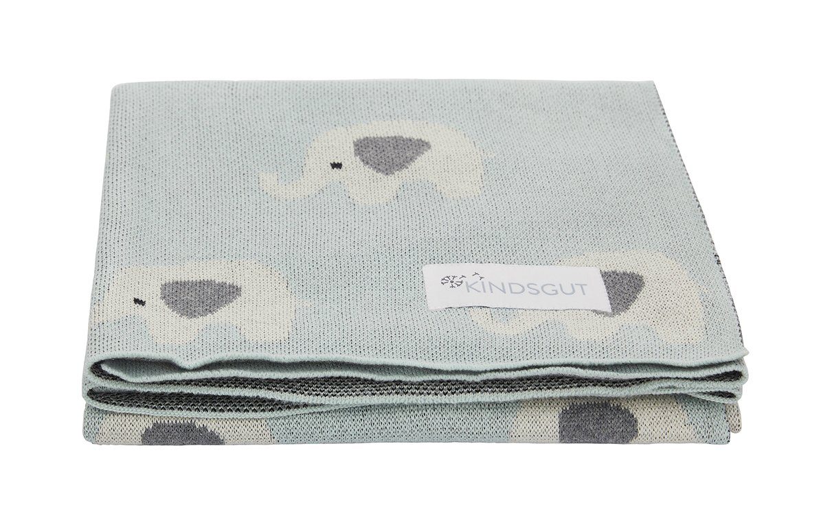 Kinderdecke, KINDSGUT, weiche Baby-Decke, Elefanten günstig online kaufen