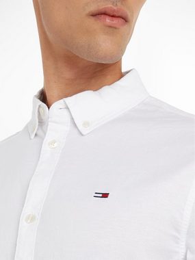 Tommy Jeans Langarmhemd TJM SLIM STRETCH OXFORD SHIRT aus Bio-Baumwolle