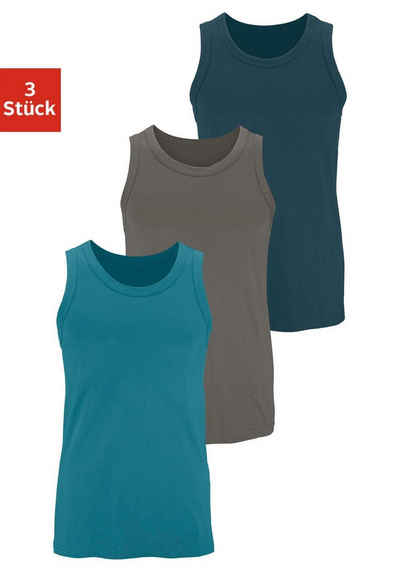 H.I.S Tanktop (Packung, 3-tlg) aus Baumwolle