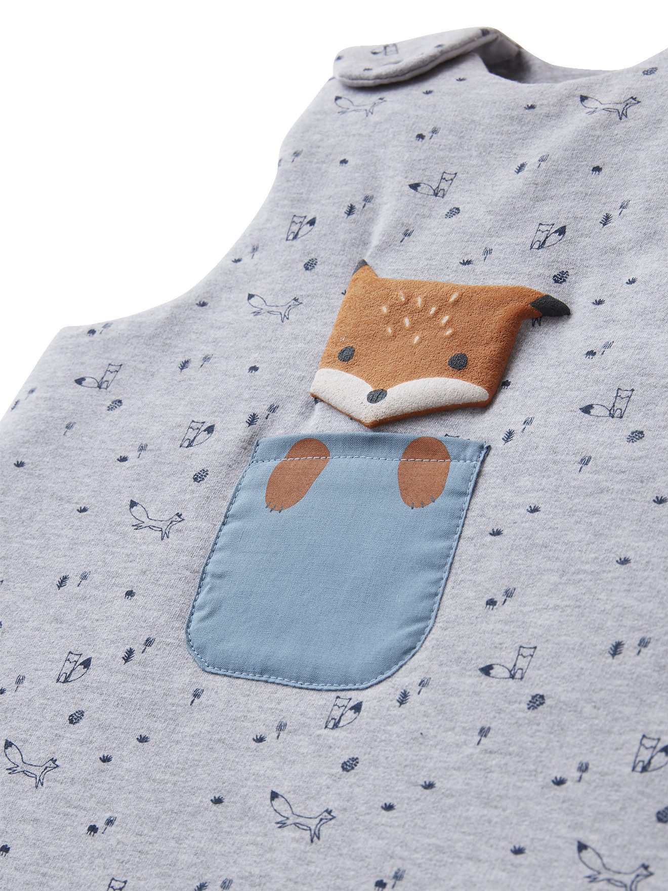 vertbaudet Babyschlafsack Ärmelloser Baby Schlafsack BABY FOX, Sommerschlafsack, 2 TOG
