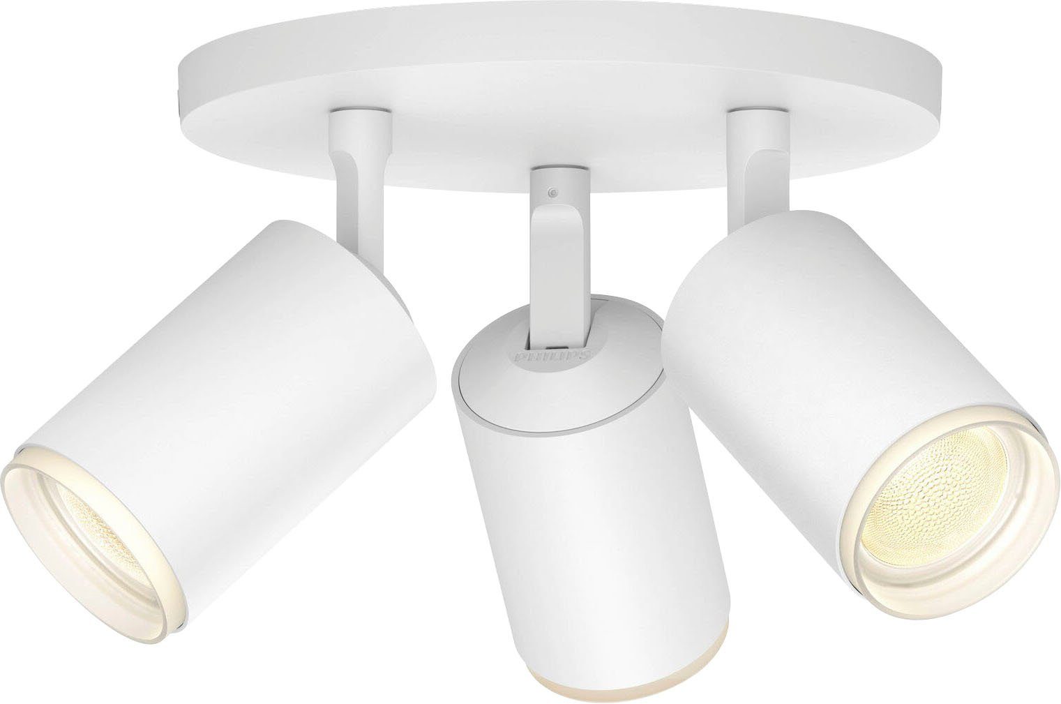 Philips Hue LED Flutlichtstrahler LED-Lampe Fugato, wechselbar, Dimmfunktion, enthalten GU10 Farbwechsler, Leuchtmittel