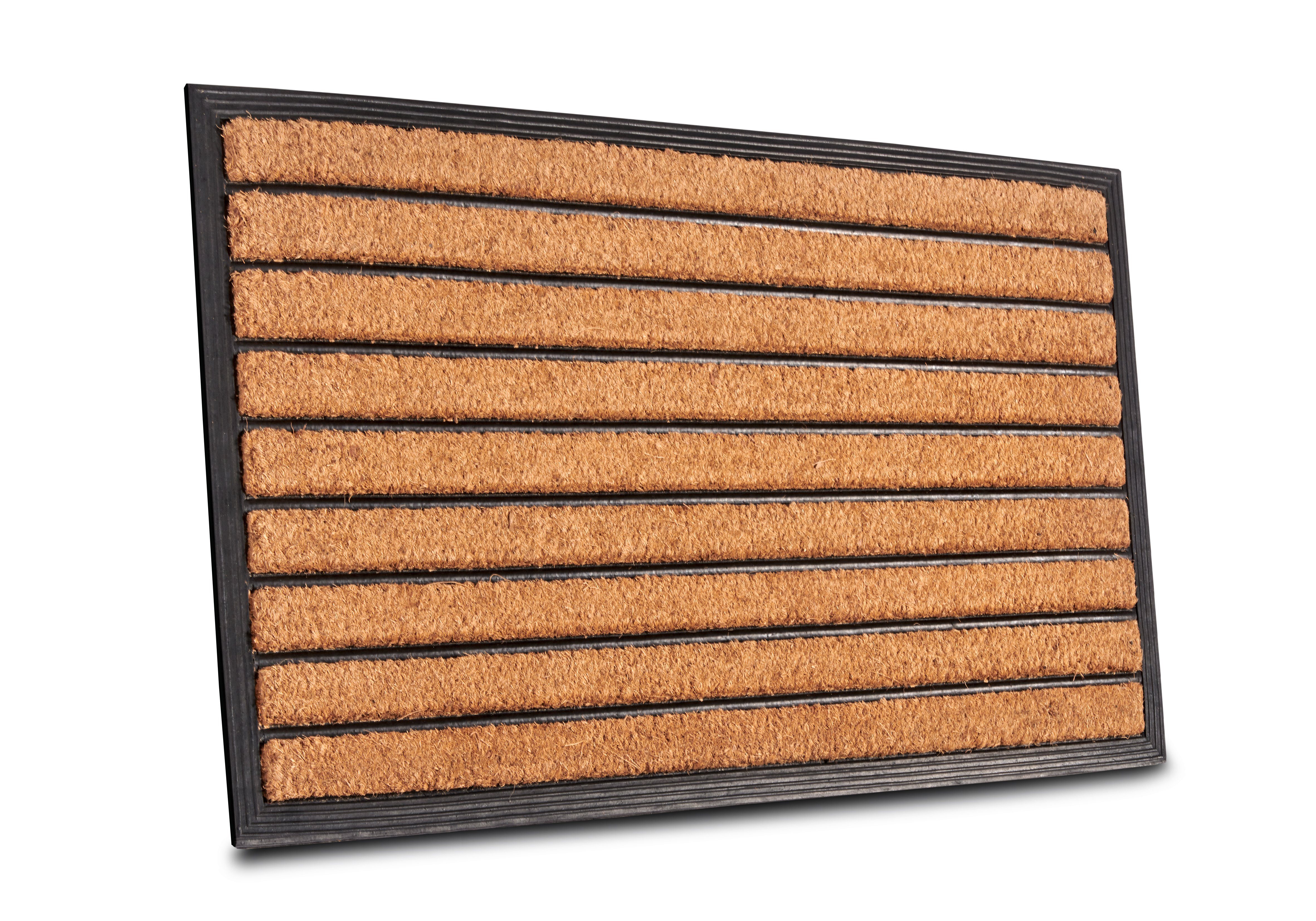 HANSE Home Fußmatte Mix Mats Gummi Kokos Striped, Türmatte, rechteckig, Höh günstig online kaufen