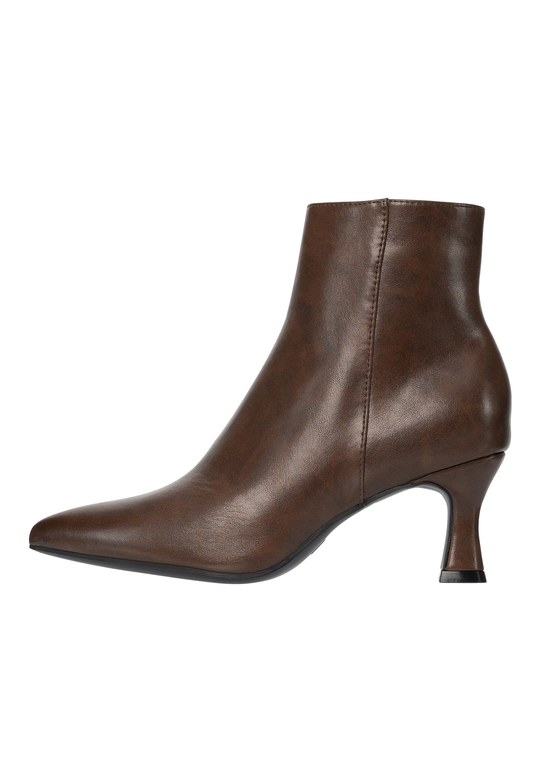 Salinyang Damen Stiefeletten mit Kitten Heel und spitzer Schuhspitze Stiefelette