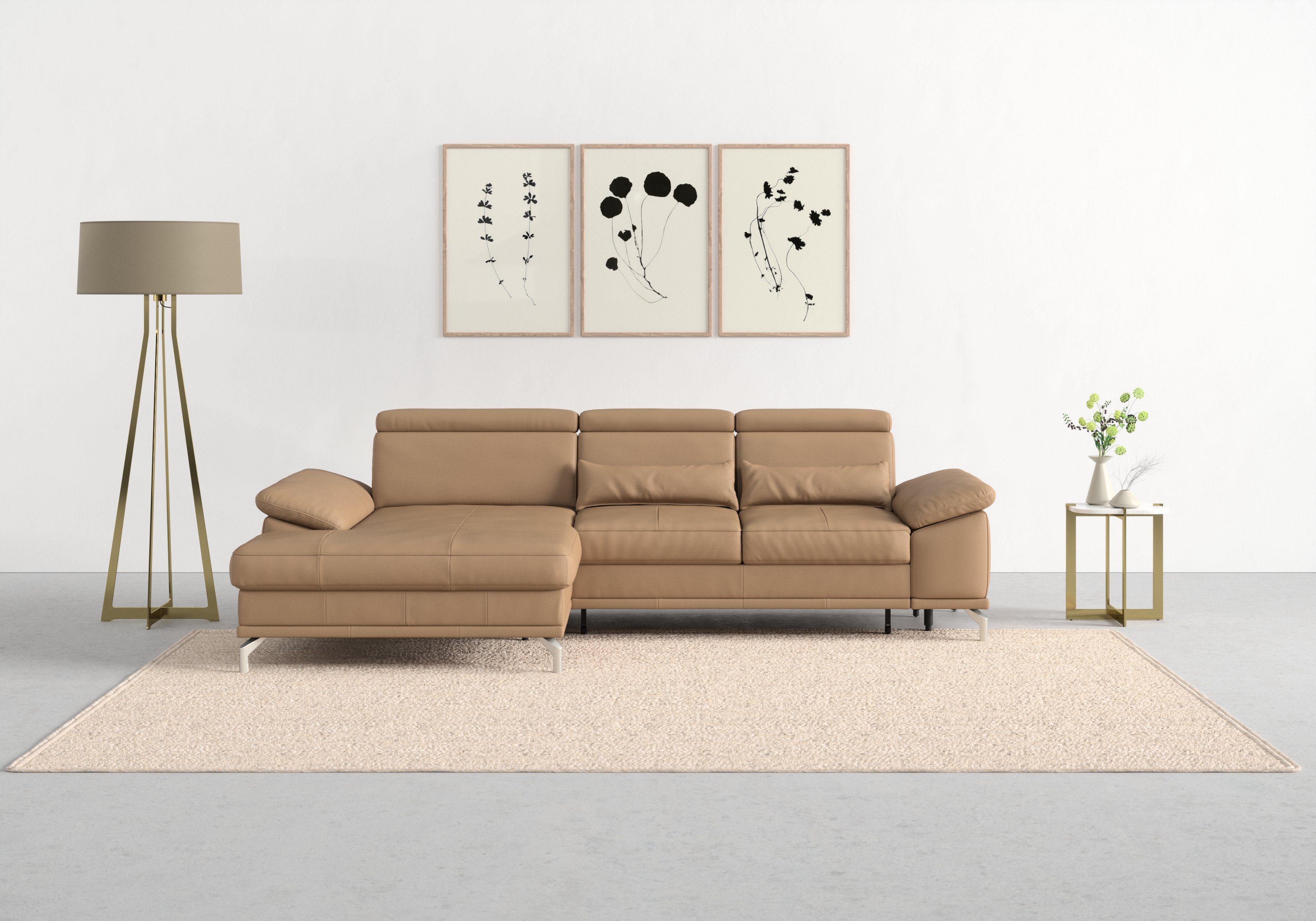 sit&more Ecksofa Cabrio L-Form, mit Sitztiefenverstellung, günstig online kaufen