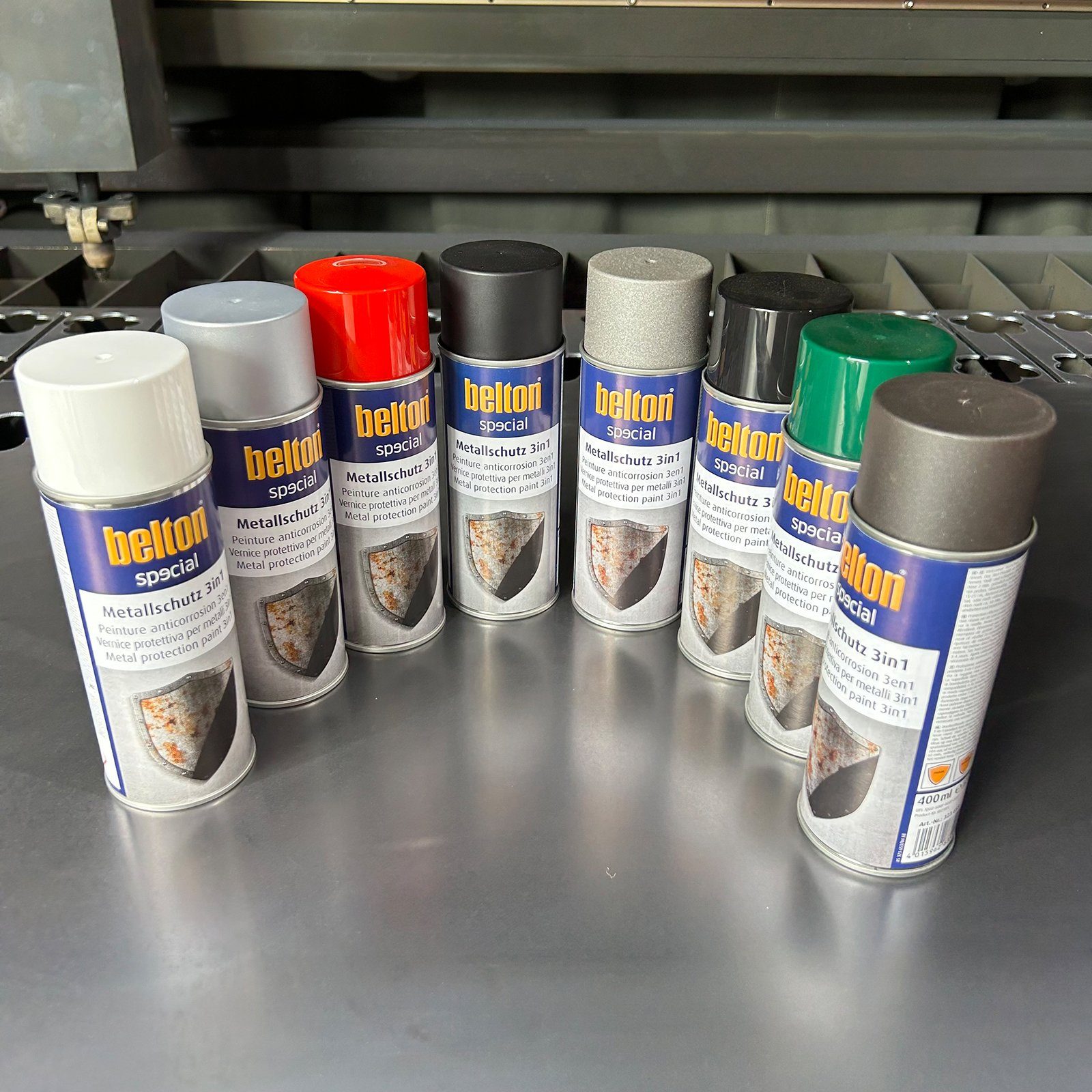 belton Metallschutzlack 2x Belton Metallschutzlack 3in1 400 ml, 3in1 Farbe nach Wahl