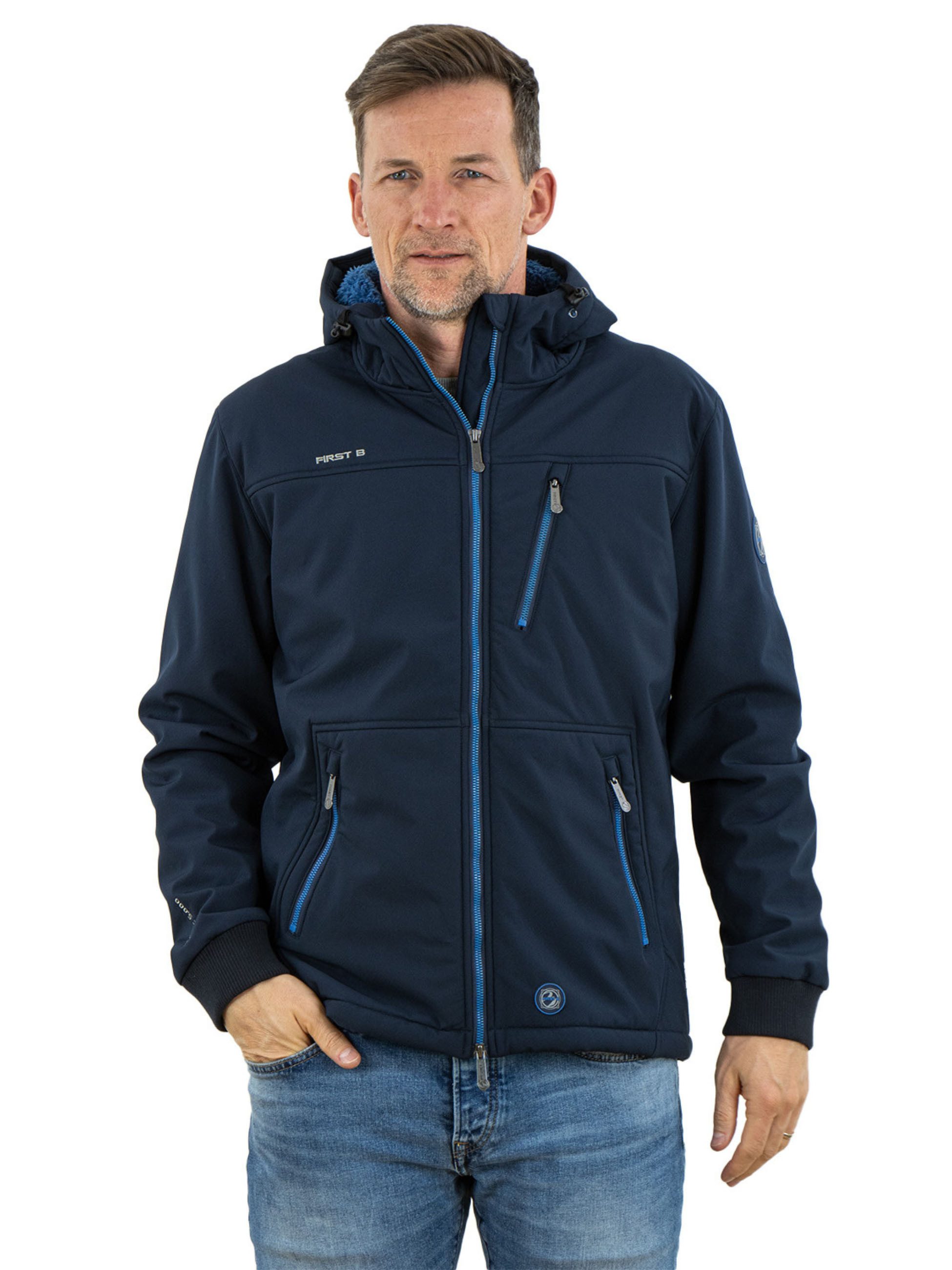 FirstB Softshelljacke Herren wasserdicht, atmungsaktiv, winddicht