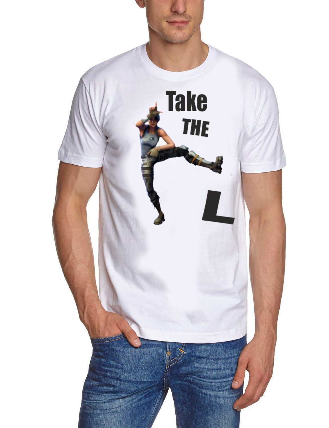 Fortnite Print-Shirt FORTNITE T-SHIRT WEISS XS S M L XL Jungen Mädchen Zocker Gamer Shirt