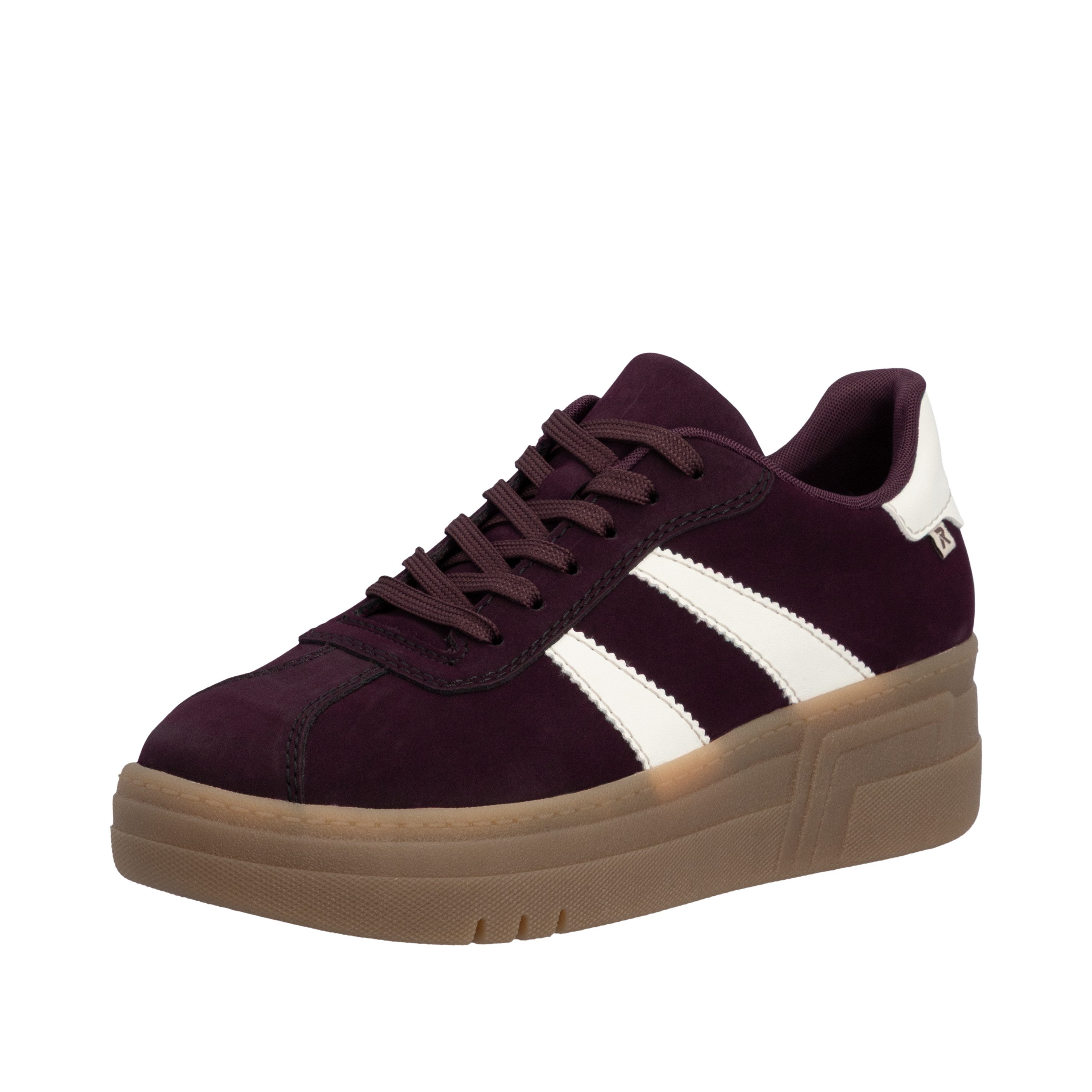 Rieker Plateausneaker Basket-Sneaker, Retro-Sneaker, Schnürschuh mit weichem Schaftrand