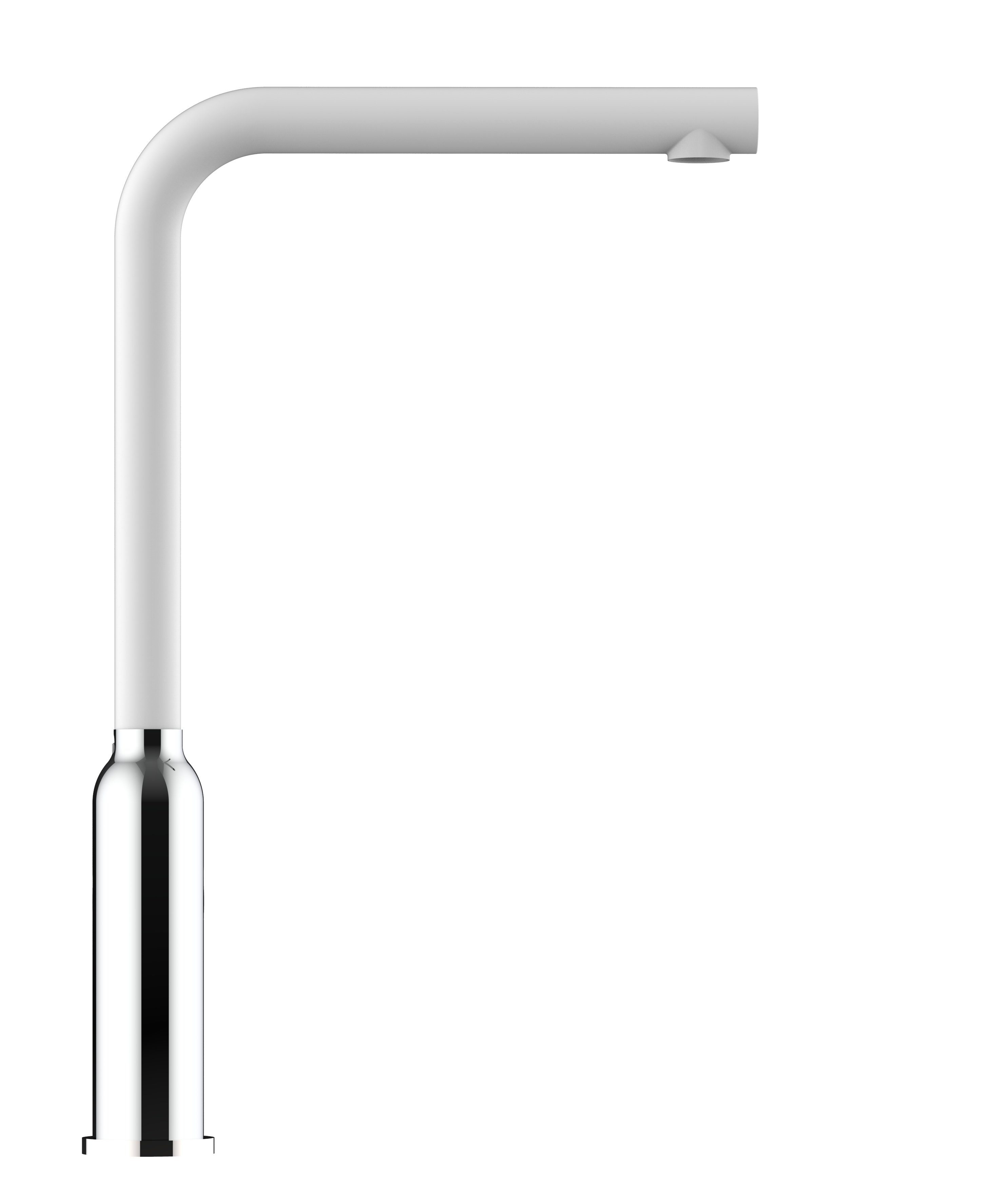 / Küchenarmatur Hochwertige Küchenarmatur VIZIO Wasserhahn mit Weiß Hochdruck, chrom 360° Granit Design schwenkbarem Verchromung Auslauf Chrom