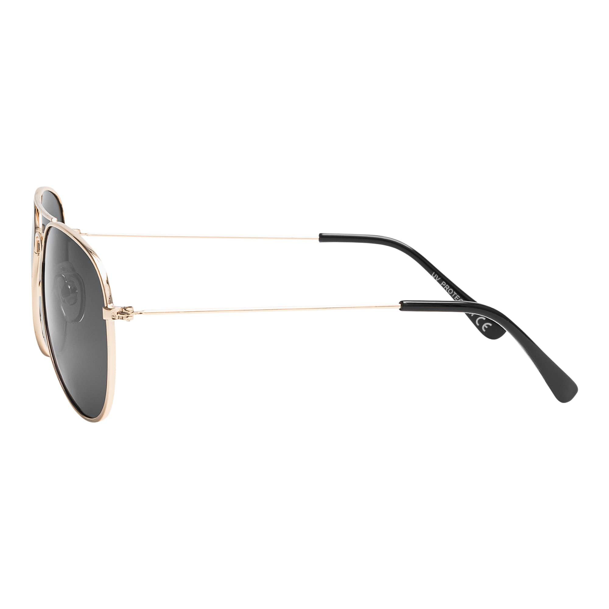 BEZLIT Eyewear Pilotenbrille Jungen Mädchen polarisierten Schwarz-Gold Designer mit (1-St) Kinder Linsen Sonnenbrille