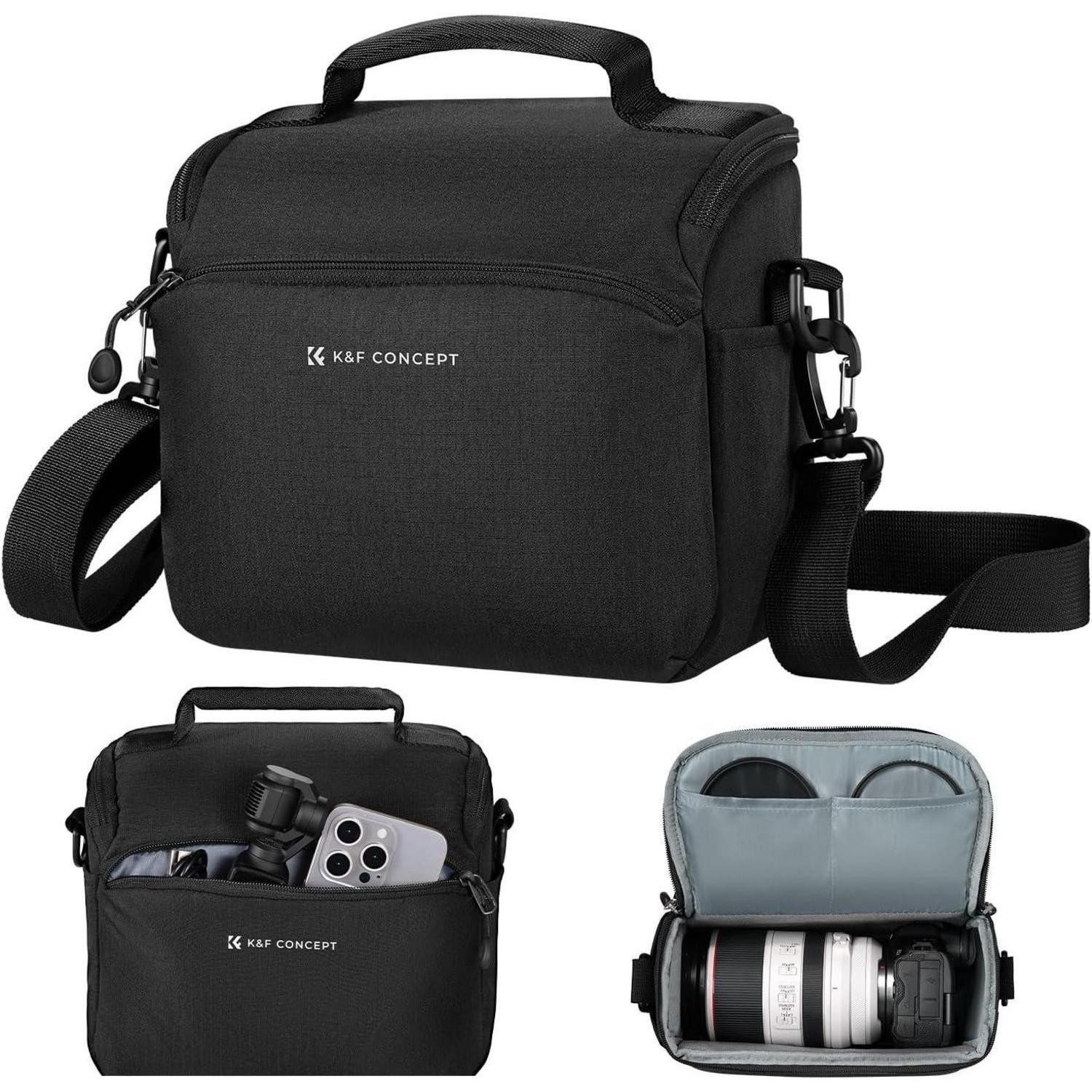 Kameratasche Kamera-Rucksack Schultertasche SLR Umhängetasche Liner Schwarz
