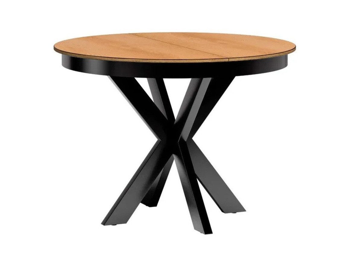 Esstisch FUN F-10 runder Holztisch in Karamell-Eiche