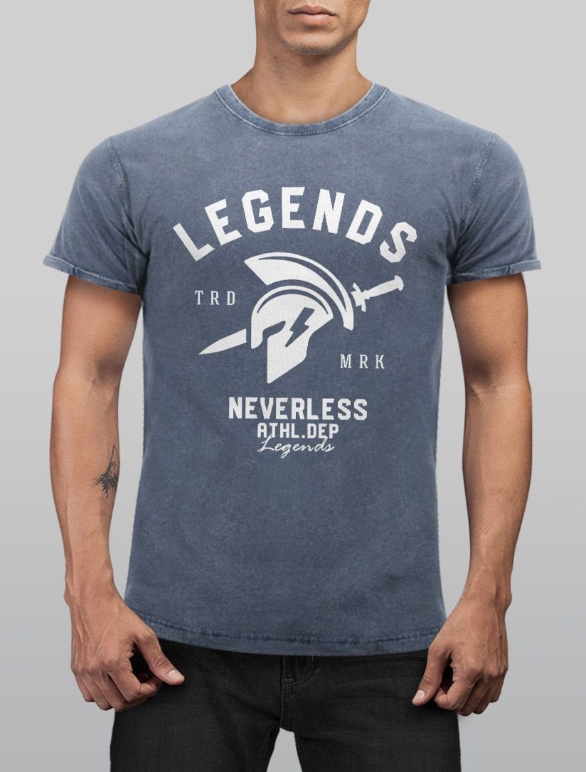 Neverless Print-Shirt Cooles Angesagtes Herren T-Shirt günstig online kaufen
