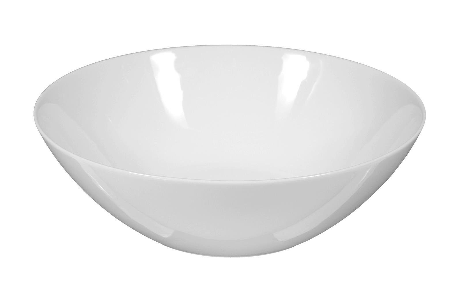 Seltmann Weiden Schüssel Seltmann Weiden Rondo/Liane weiß Schüssel rund 24cm, Porzellan, (Packung)