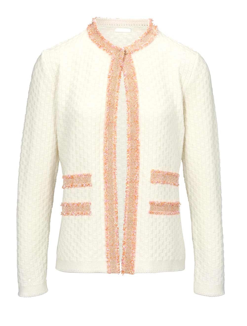 heine Strickjacke Heine Damen Strickjacke, creme-apricot