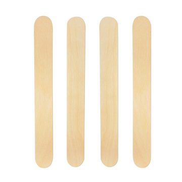 wisefood Einwegbesteck-Set Birkenholz Eisstäbchen/Spatel - 15 cm - Holzspatel (100-tlg), Birkenholz