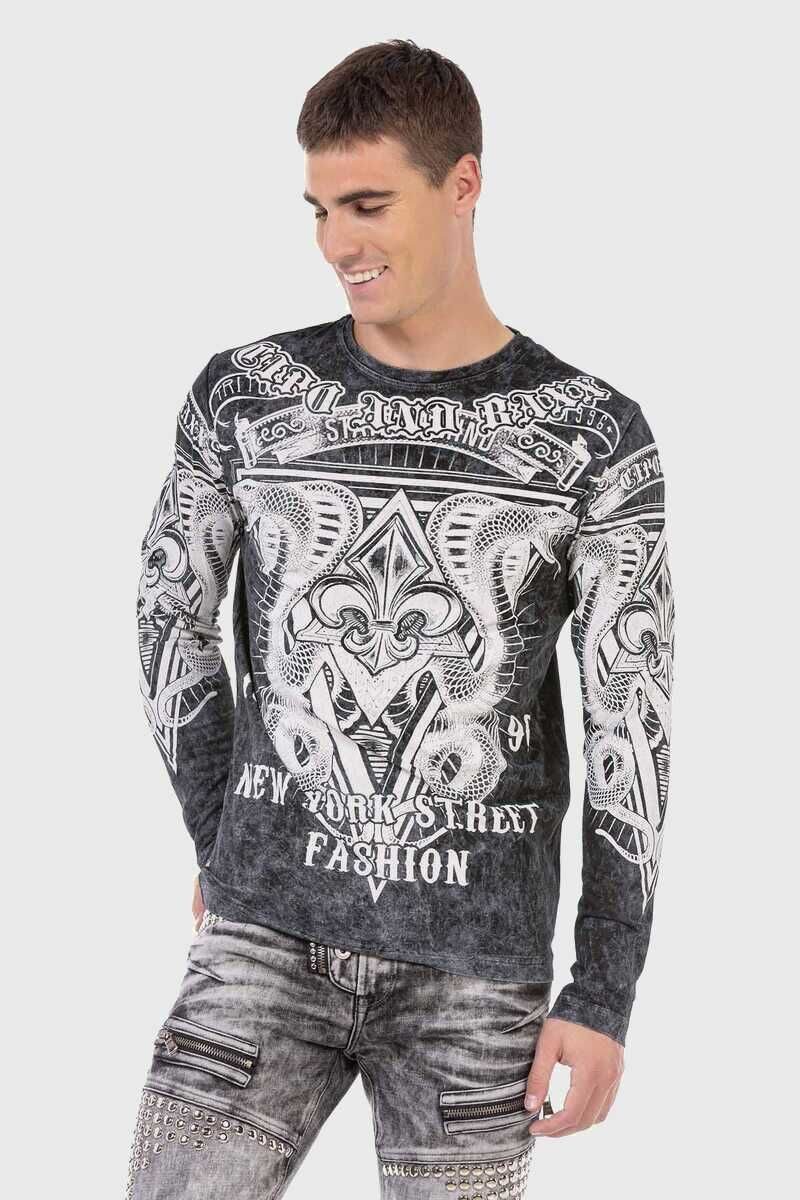 Cipo & Baxx T-Shirt Sweatshirts mit coolem Print günstig online kaufen