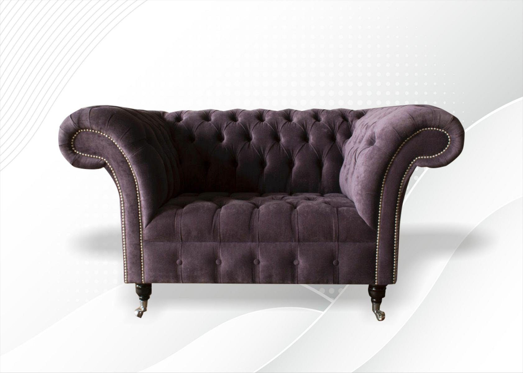 JVmoebel Chesterfield-Sessel, Chesterfield Sessel 1,5 Sitzer Design | Chesterfield-Sessel