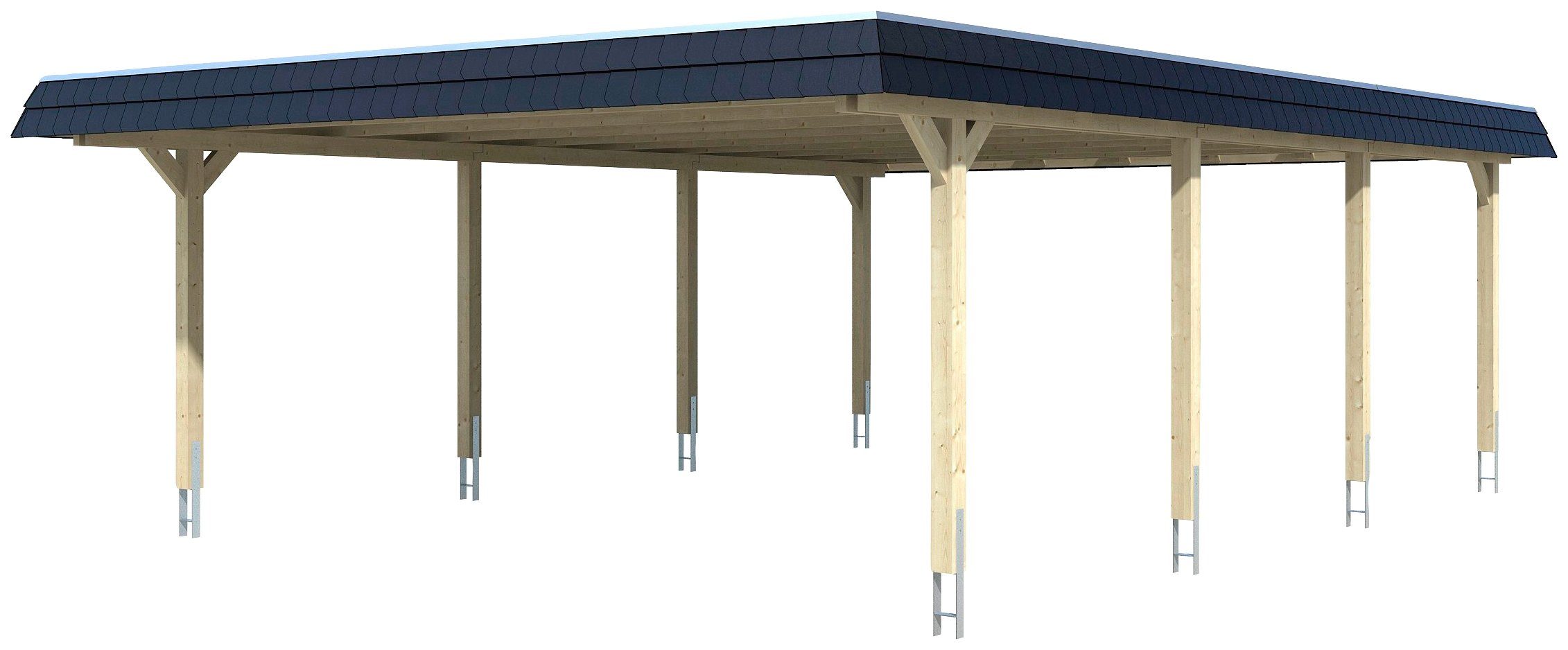 Thumbnail - Skanholz Doppelcarport Wendland, BxT: 630x879 cm, 216 cm Einfahrtshöhe