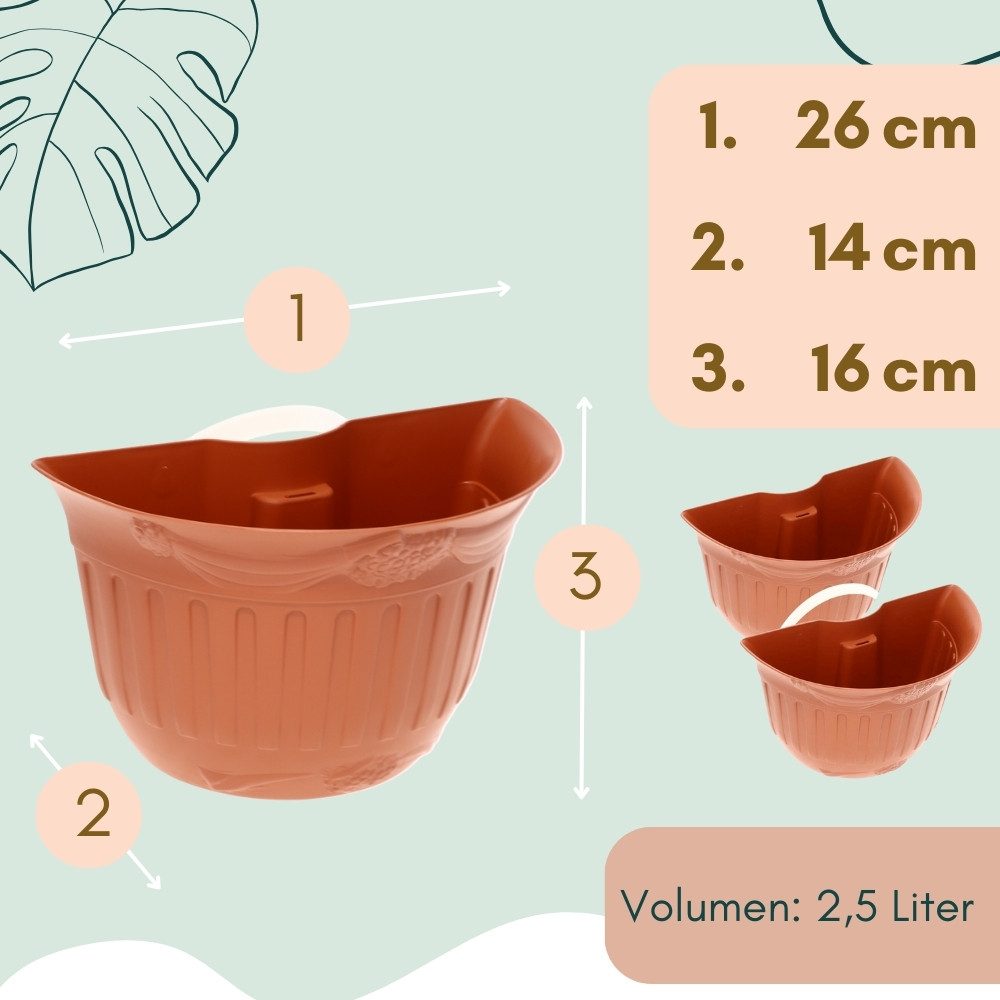 GarPet Blumentopf Blumentopf für Regenrohr 2er günstig online kaufen