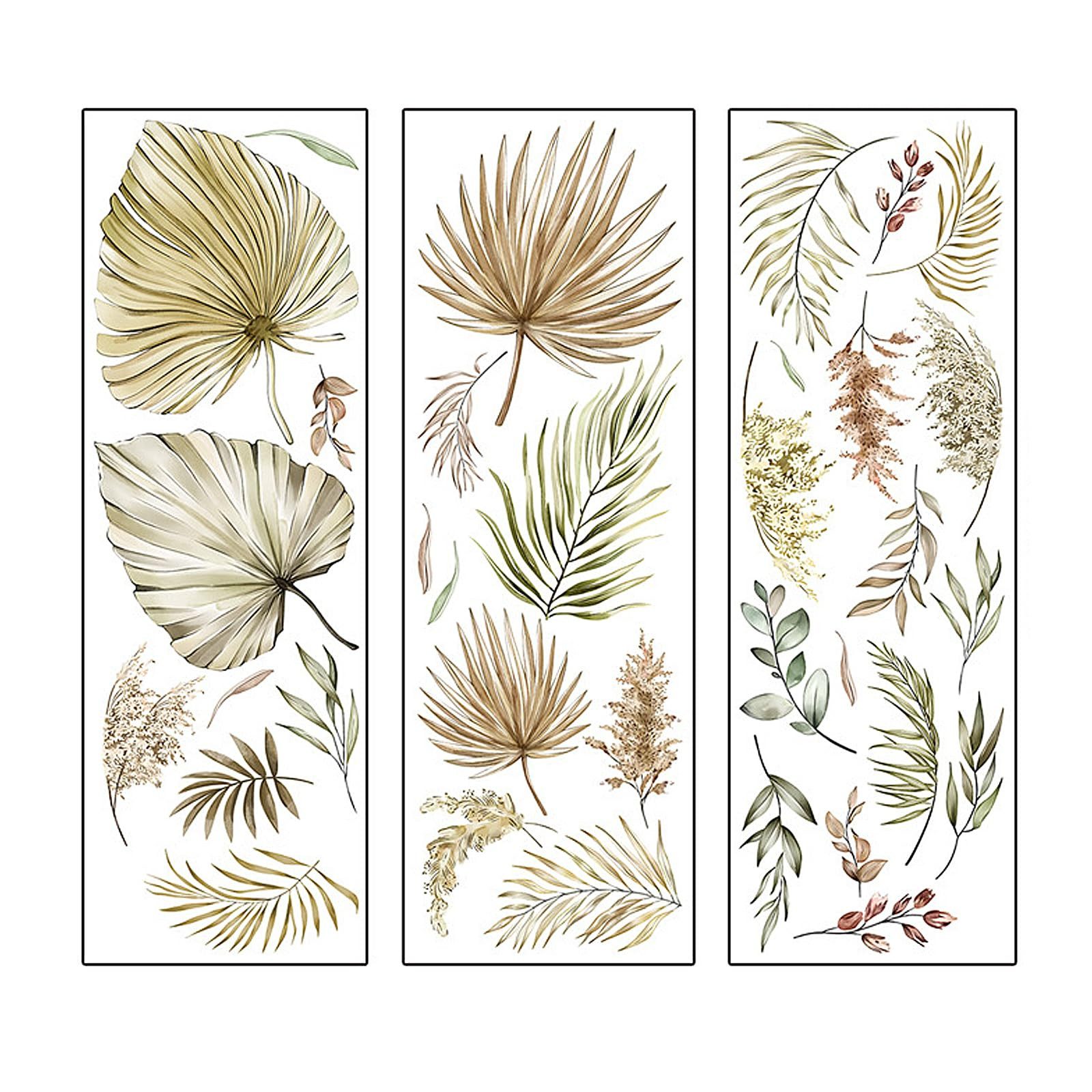 Kaket Wandsticker Boho Palmblatt Wandaufkleber, wasserdichte günstig online kaufen