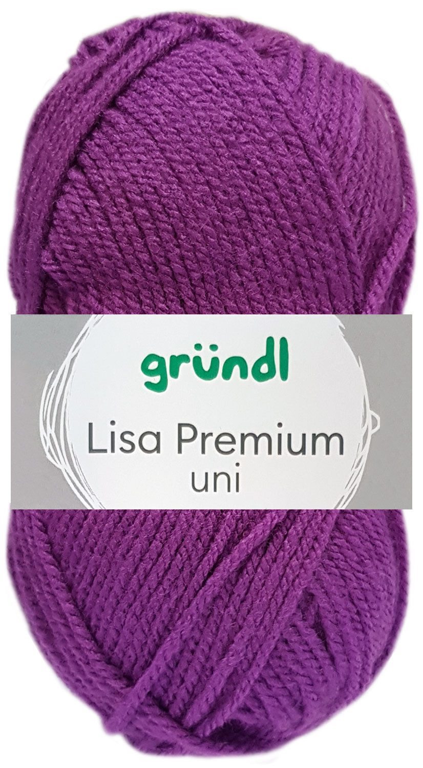 Gründl 50 Gramm Gründl Lisa Premium Uni Bastelgarn