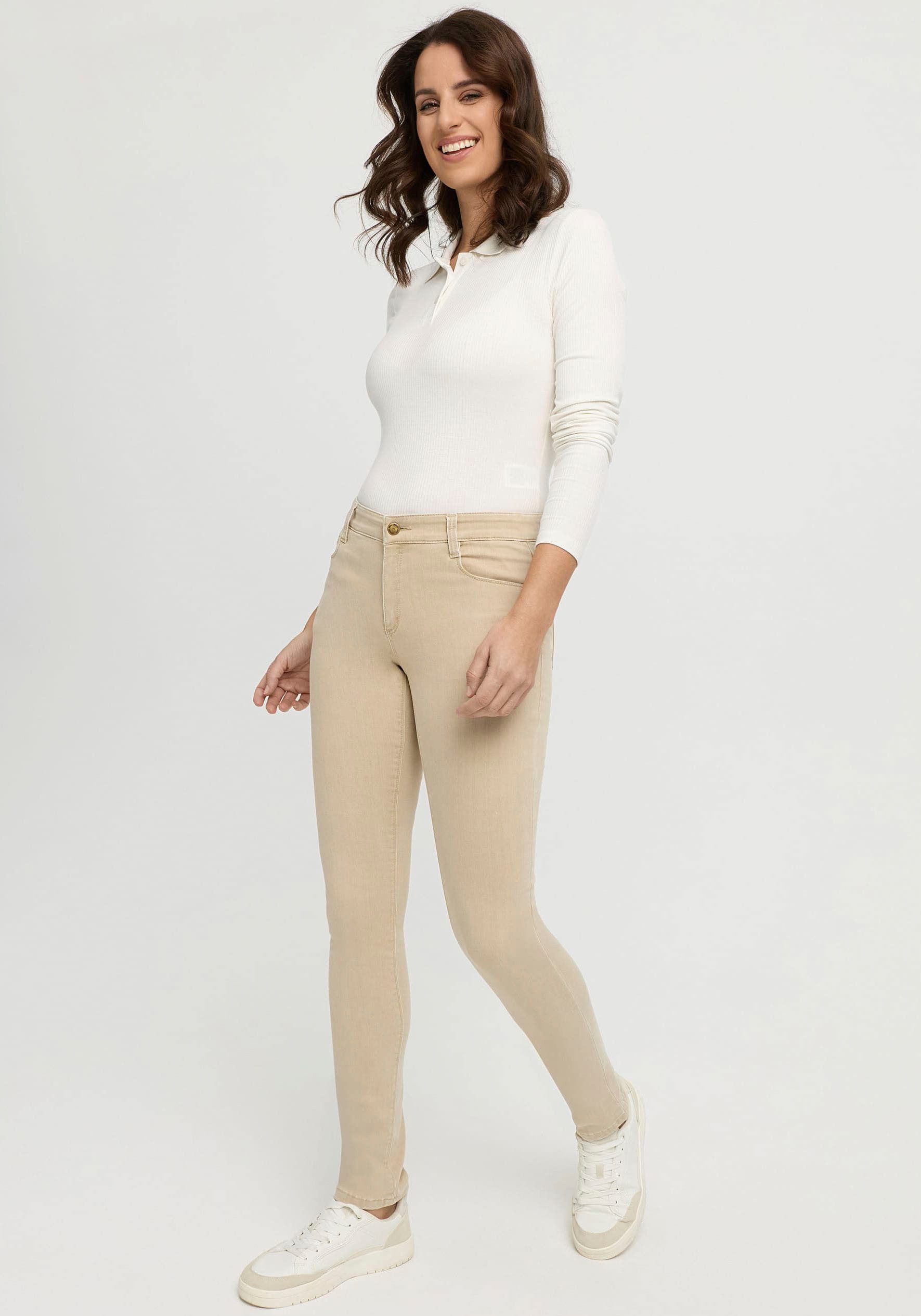 wonderjeans Slim-fit-Jeans Klassischer gerader Schnitt günstig online kaufen