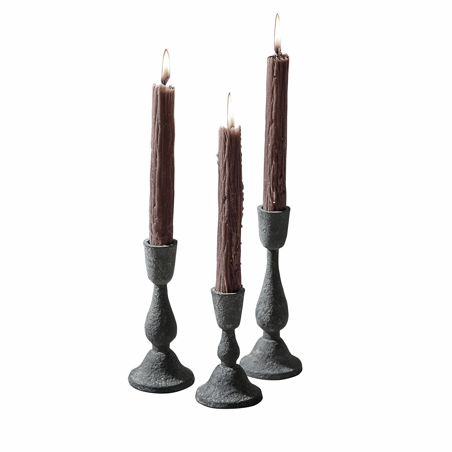 Mirabeau Kerzenständer Kerzenhalter 3er Set Lavignoux antikgrau günstig online kaufen