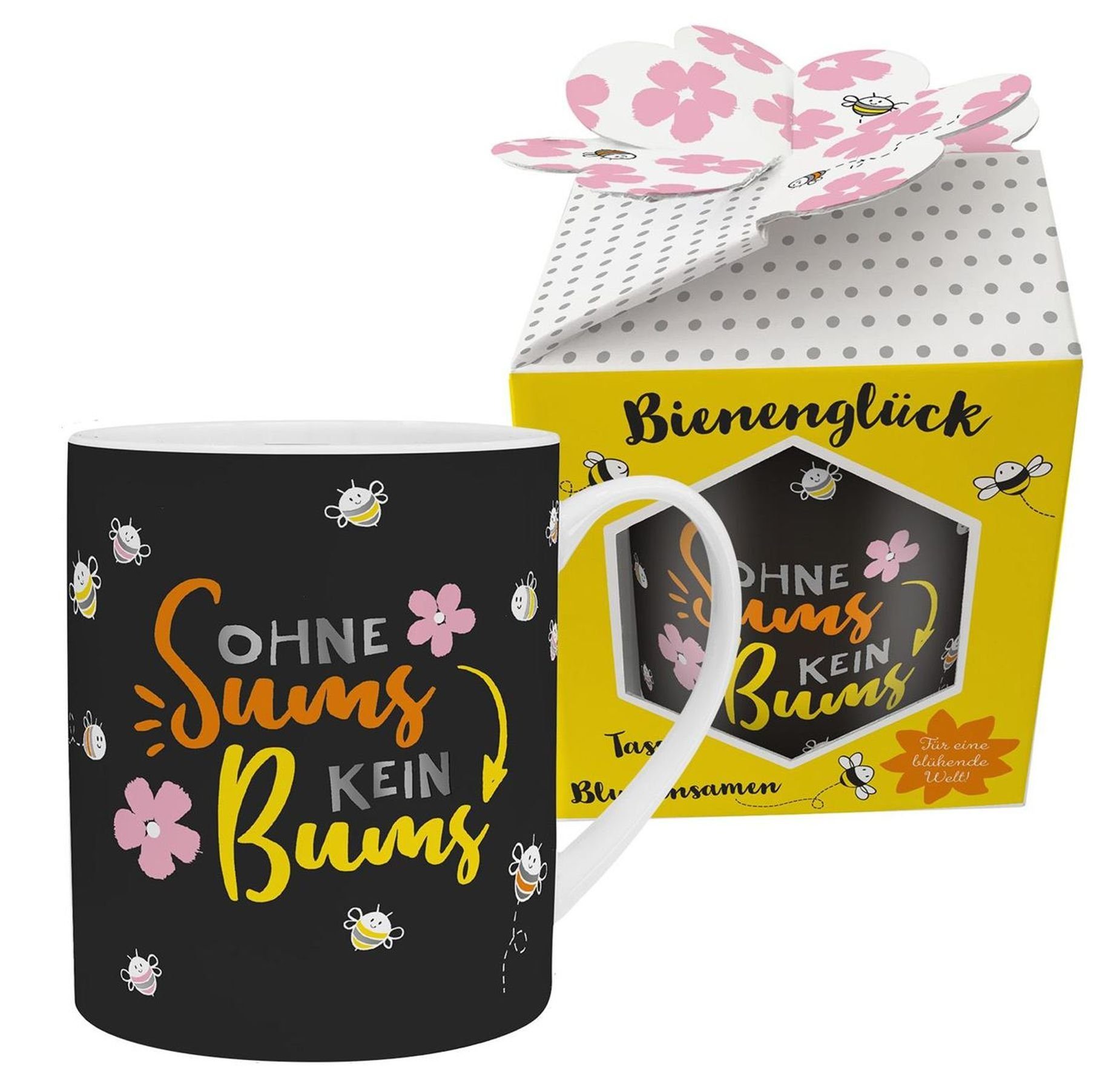 Sheepworld Tasse Sheepworld Tasse mit Blumensamen "Ohne Sums ..." Bienenglück 46559