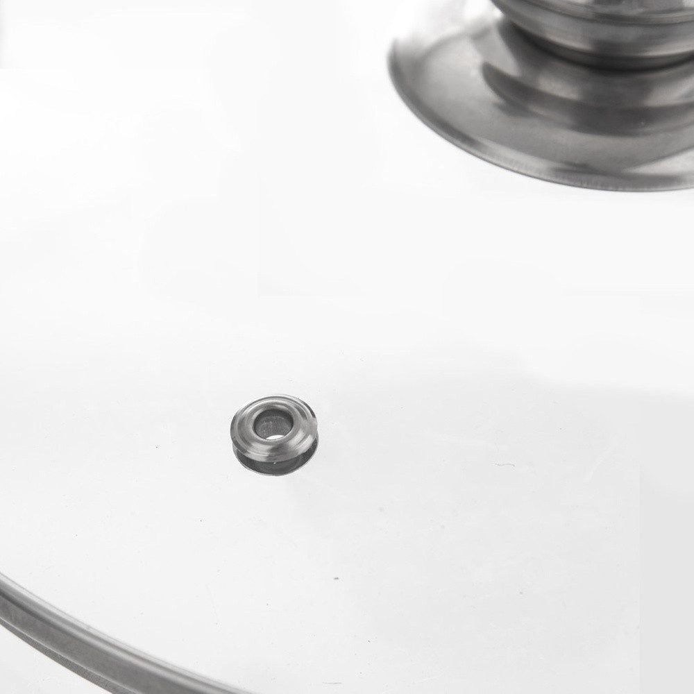 Orion Group Universaldeckel 32 cm leicht gewölbt mit Edelstahlrand, Dampföffnung, (1-tlg), spülmaschinengeeignet, hitzebeständig bis 200°C – Bild 5 von 5
